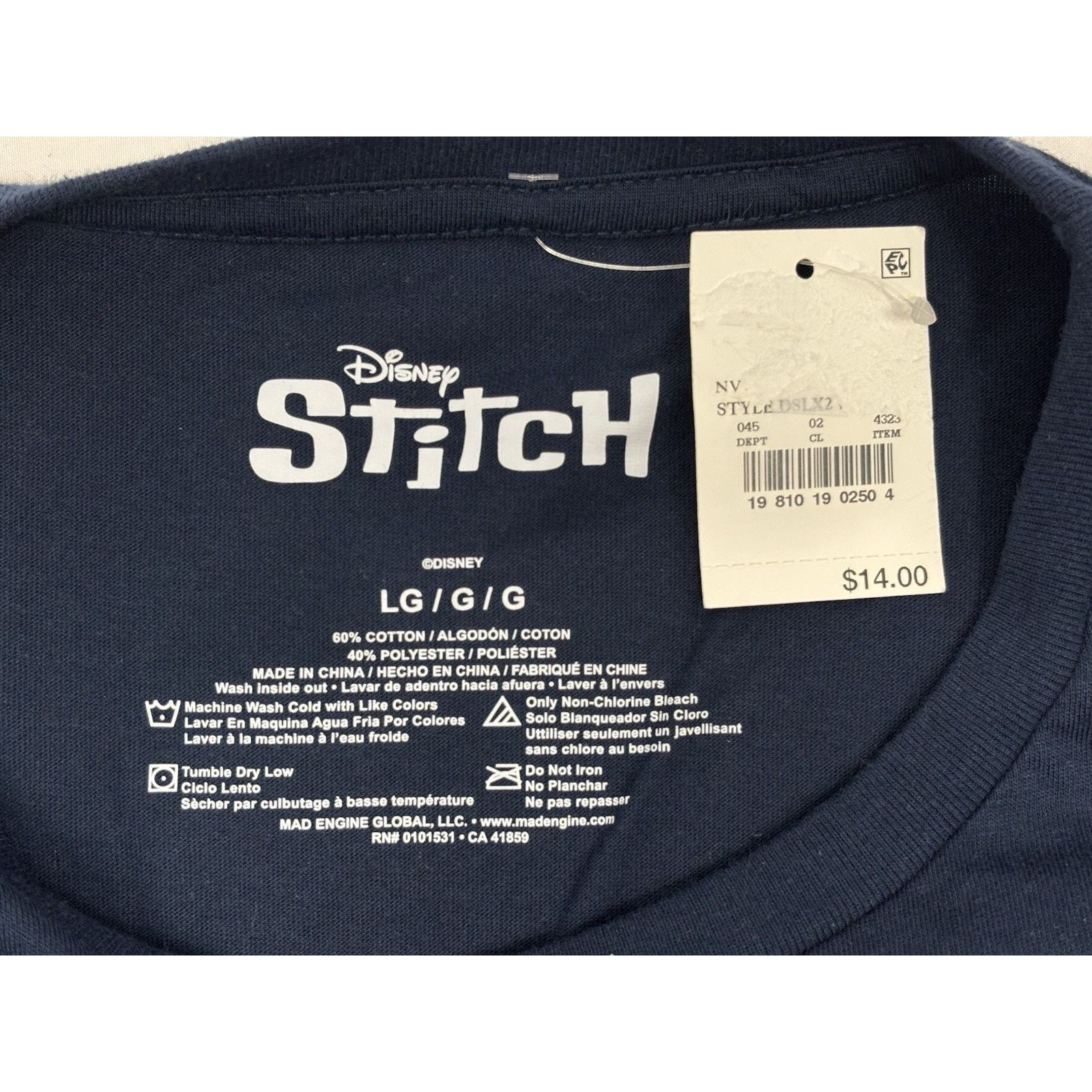 Disney NWT Disney Lilo & Stitch Short Sleeve Crewneck T-Shirt Large Size US S / EU 44-46 / 1 - 3 Thumbnail
