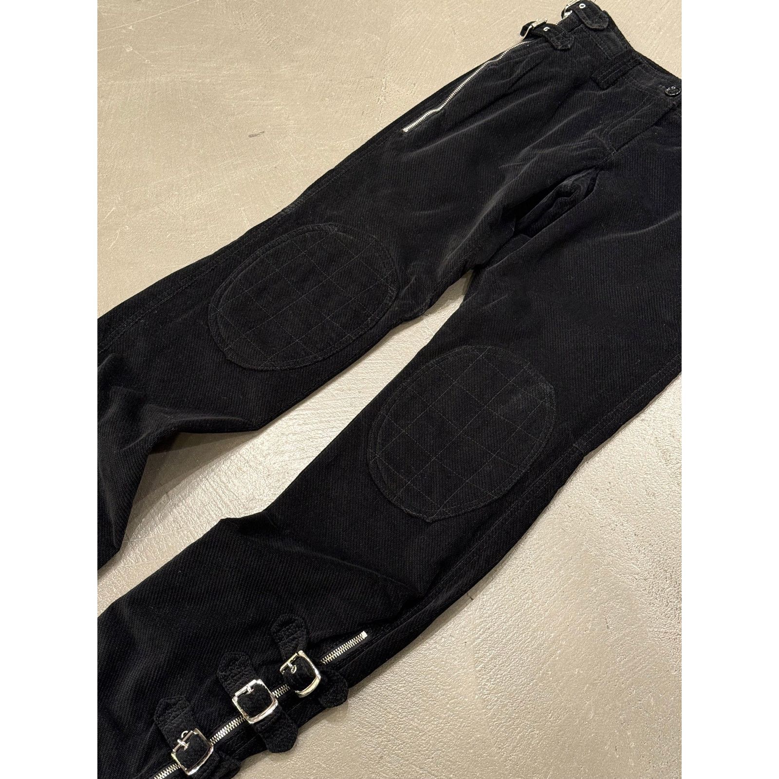 Dolce & Gabbana A/W2003 Dolce & Gabbana runway bondage corduroy biker pants Size US 26 / EU 42 - 3 Thumbnail