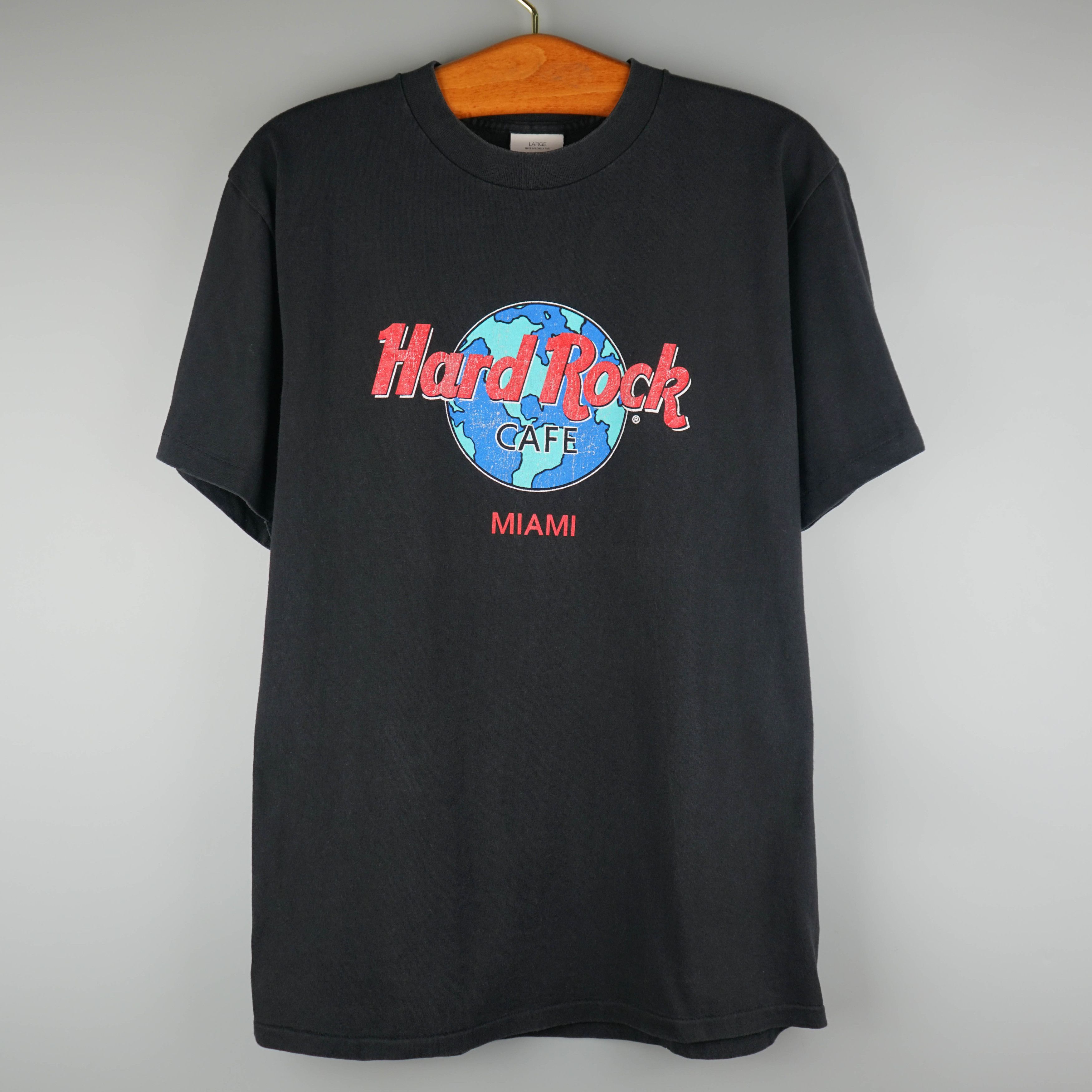 Hard Rock Cafe × Vintage Vintage 1990s Hard Rock Cafe Miami T-Shirt Size US M / EU 48-50 / 2 - 1 Thumbnail