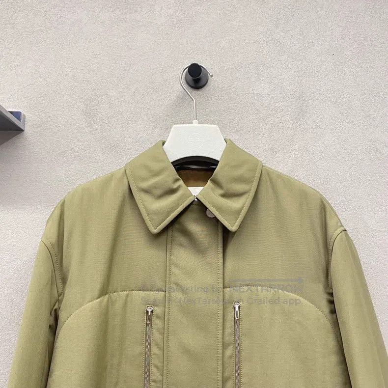 Hermes Hermes Olive Green Mid-Length Zip-Up Jacket Size XXS / US 00 / IT 34 - 4 Thumbnail