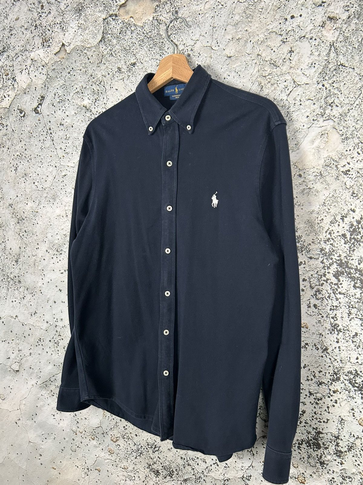 Polo Ralph Lauren Polo Ralph Lauren Navy Shirt Elegant Luxury Basic Classic Size US M / EU 48-50 / 2 - 2 Thumbnail