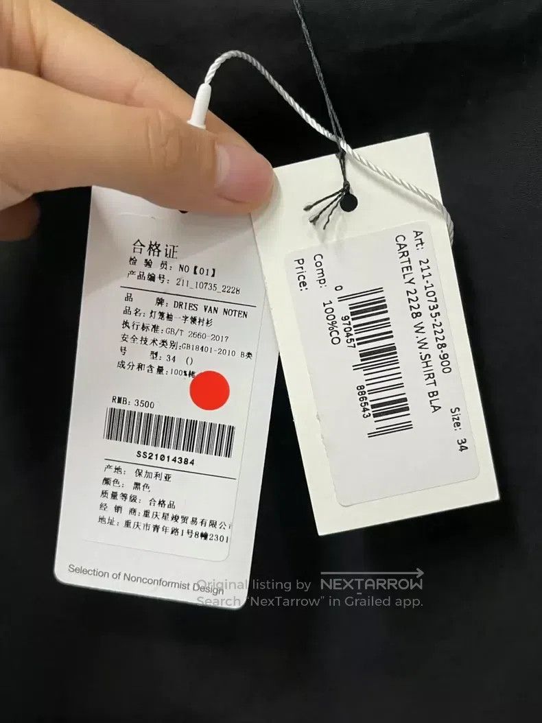 Dries Van Noten Dries Van Noten size:34 Black long-sleeved top Size S / US 4 / IT 40 - 7 Thumbnail