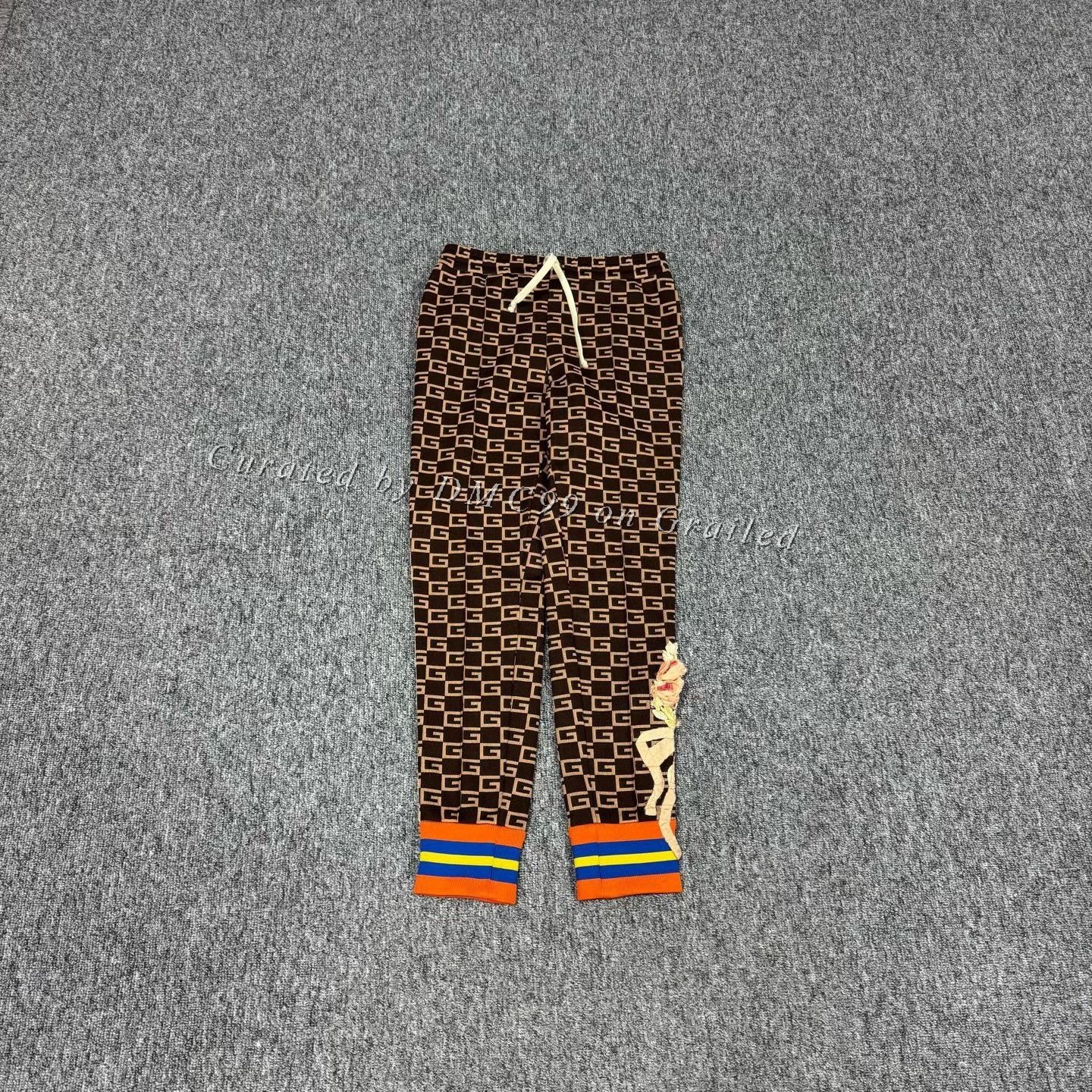 Gucci Gucci Limited Edition Floral Embroidery Striped Sweatpants Size 34" / US 12 / IT 48 - 1 Thumbnail