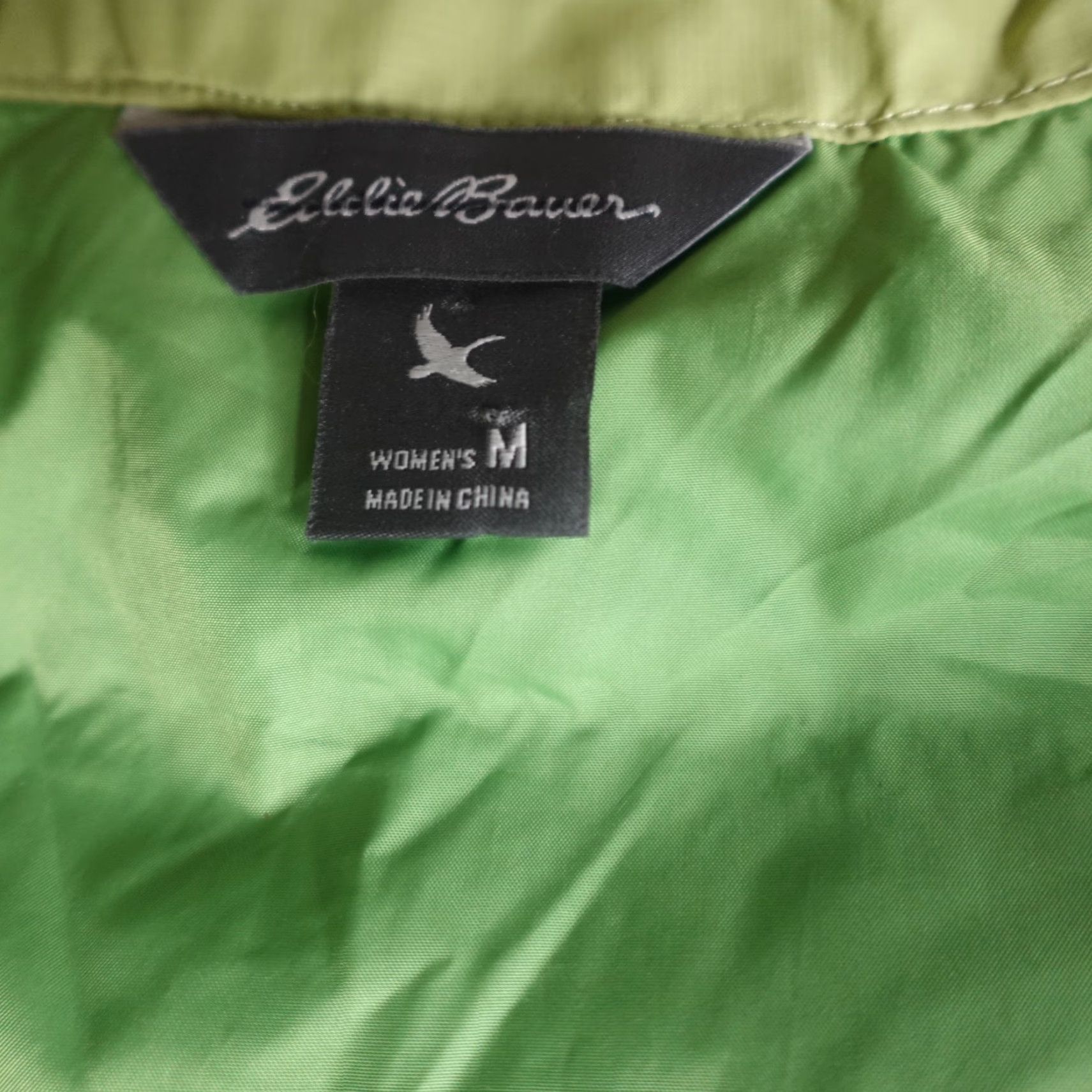 Eddie Bauer Eddie Bauer Womens Vest Medium Green Quilted Full Zip Down Puffer Size M / US 6-8 / IT 42-44 - 6 Thumbnail