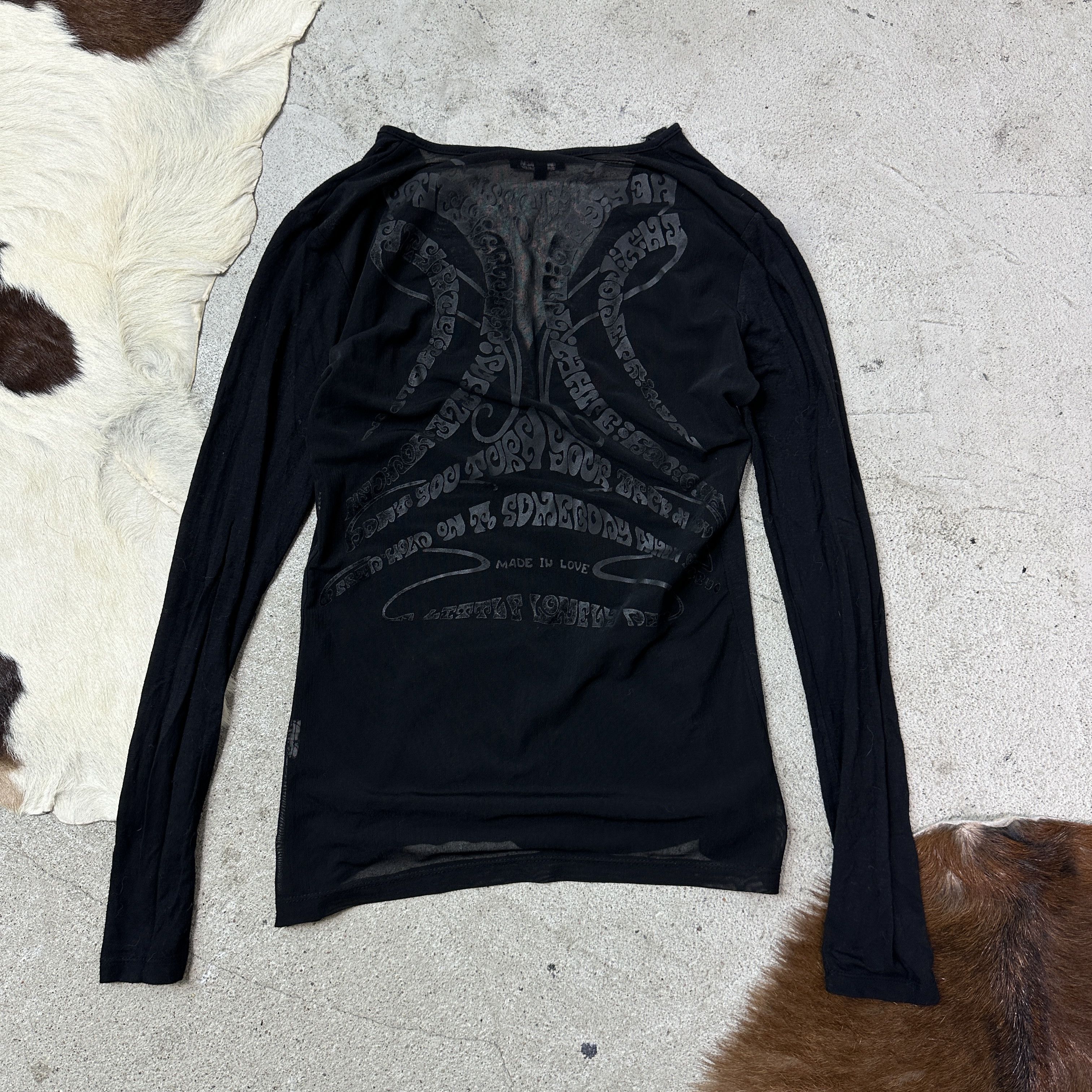 Miss Sixty Vintage Mesh Back Sheer Miss Sixty Longsleeve 00s Size M / US 6-8 / IT 42-44 - 5 Thumbnail