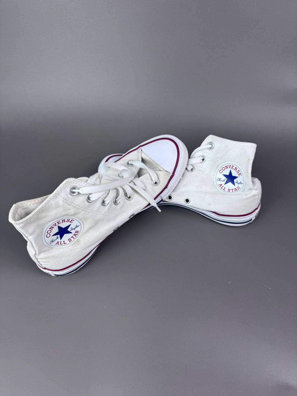 Converse White Converse Chuck Taylor All Star High Top Trainers Size ONE SIZE - 1 Thumbnail