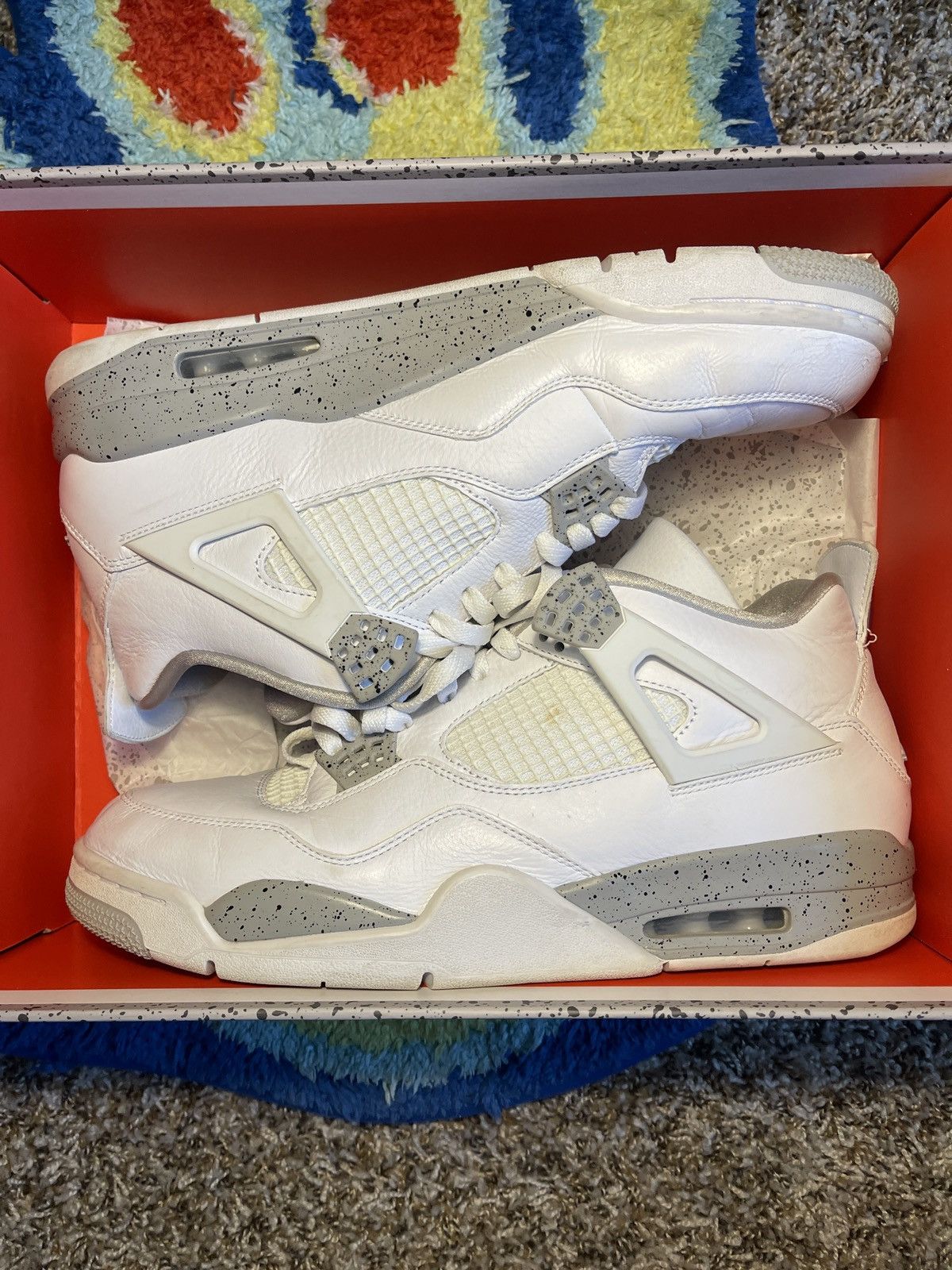 Jordan Brand Air Jordan 4 Retro White Oreo Size US 13 / EU 46 - 3 Thumbnail