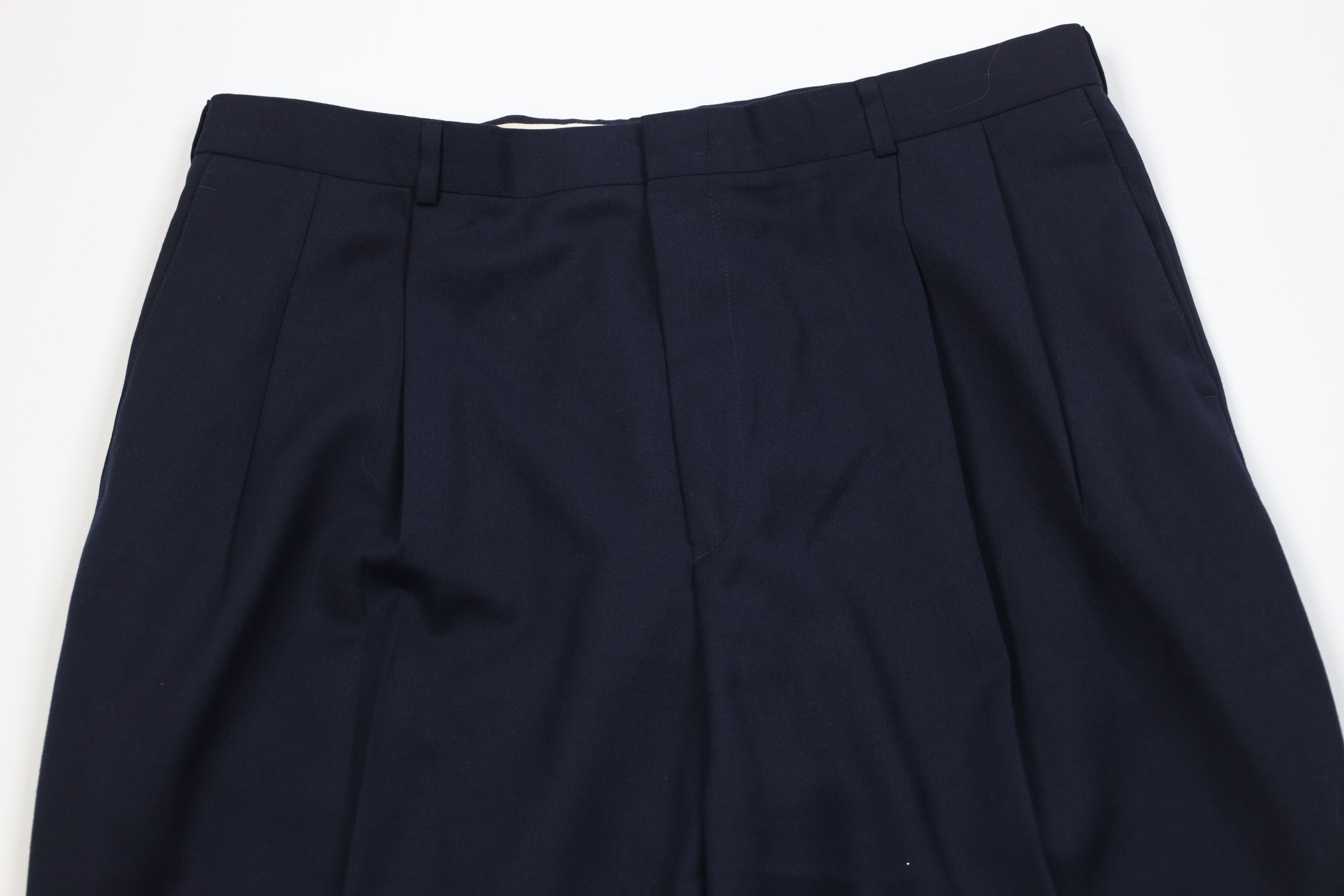 Vintage Vintage 90s Streetwear Wool Blend Knit Wide Leg Chino Pants Size US 38 / EU 54 - 2 Thumbnail