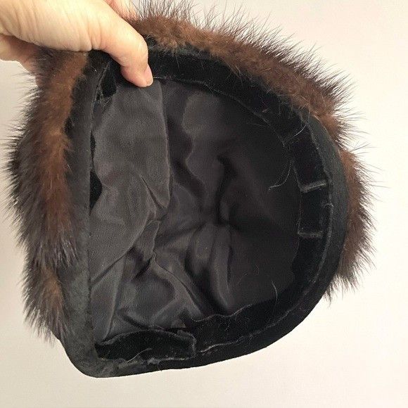 Vintage Vintage Velvet Burlesque Cocktail Sculpted Headband Half Hat Size ONE SIZE - 7 Thumbnail