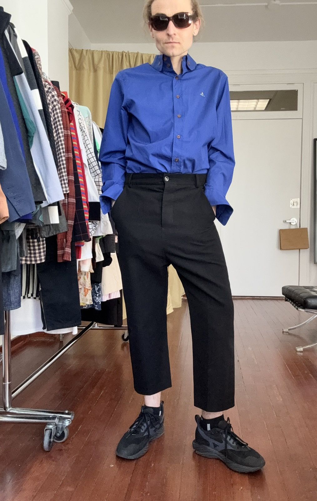 Rick Owens Rick Owens SS18 Dirt Woven Cropped Trousers Size US 32 / EU 48 - 2 Thumbnail
