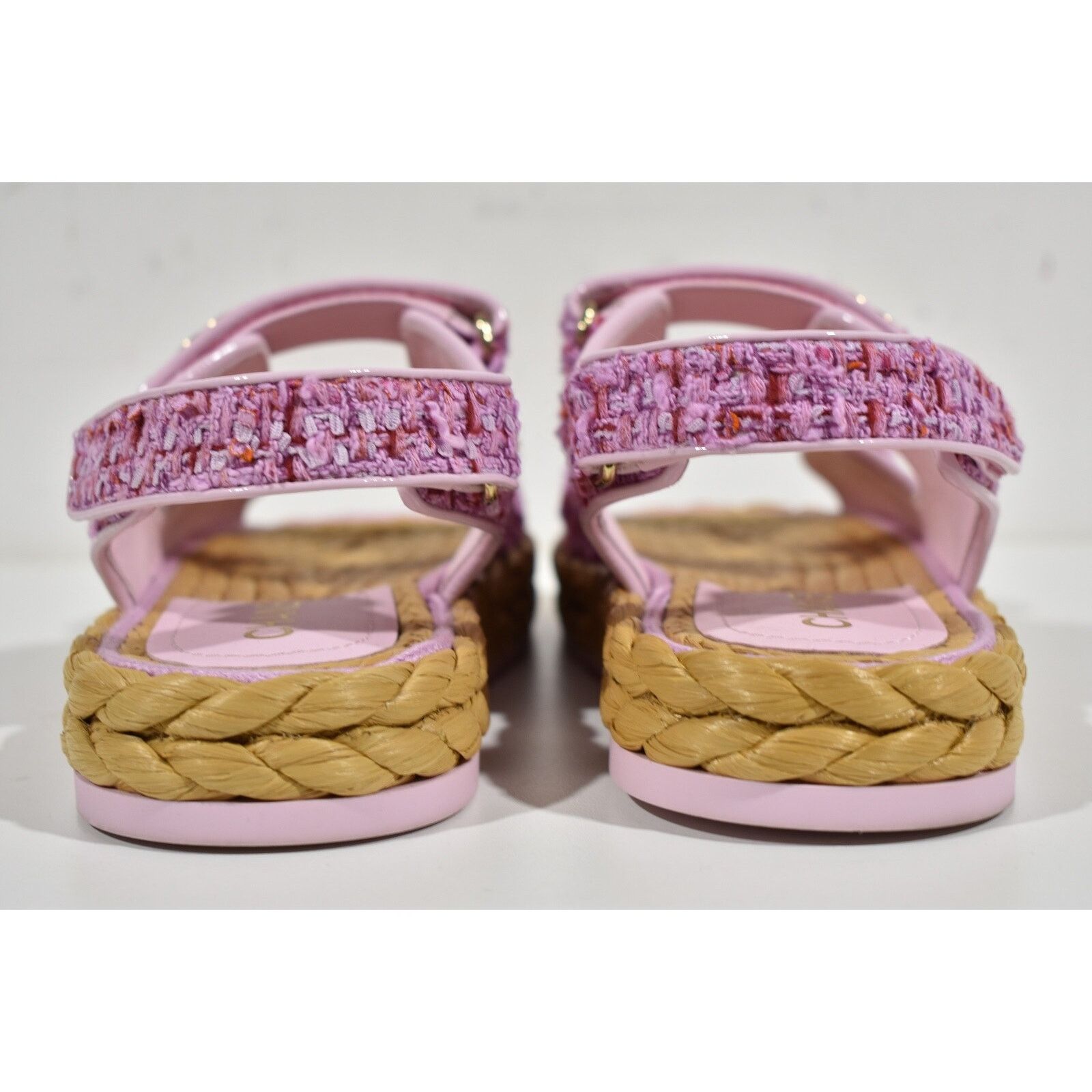 Chanel Chanel 22P Pink Purple Tweed Braid CC Logo Mule Slide Flat Size US 11.5 / IT 41.5 - 11 Thumbnail
