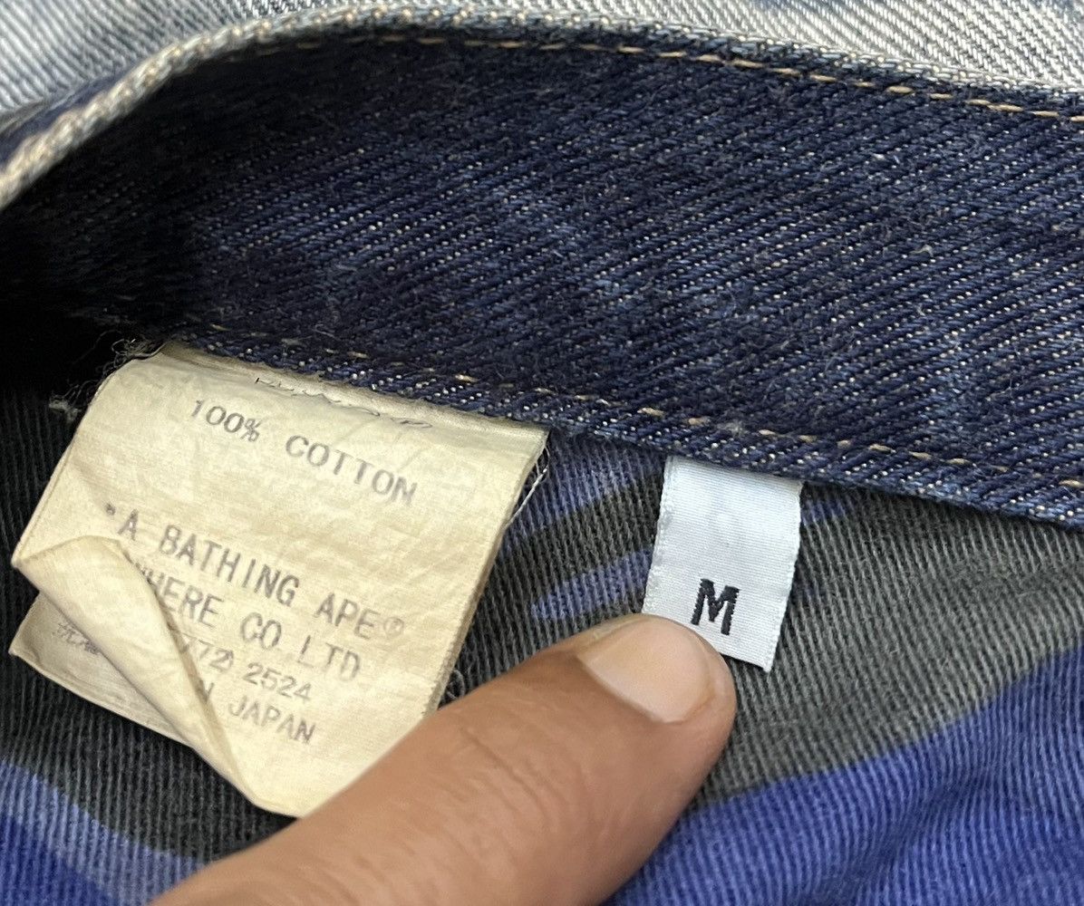 Bape A BATHING APE Made in Japan Selvedge Denim Size US 33 - 17 Thumbnail
