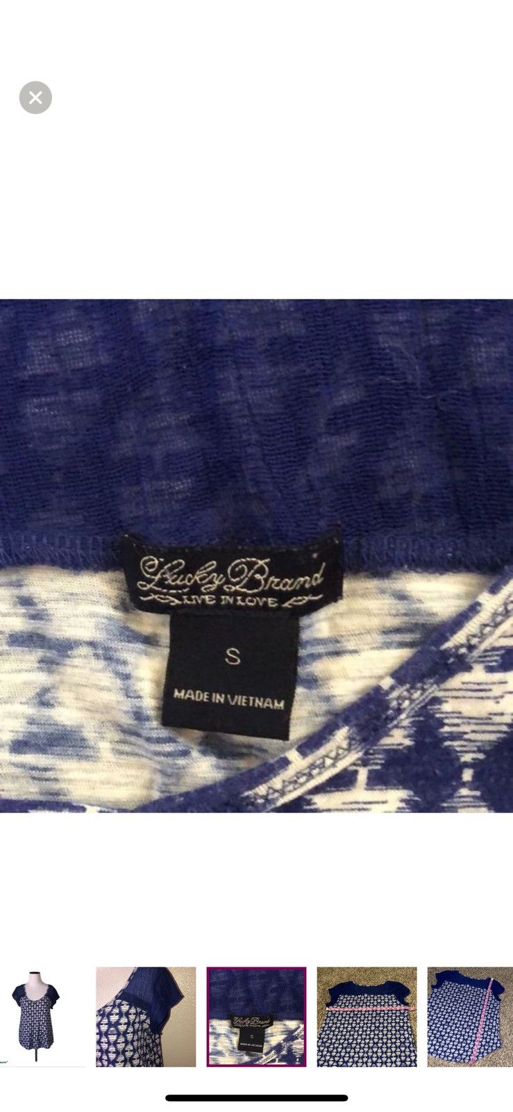 Lucky Brand Lucky brand small ikat top Size S / US 4 / IT 40 - 3 Thumbnail