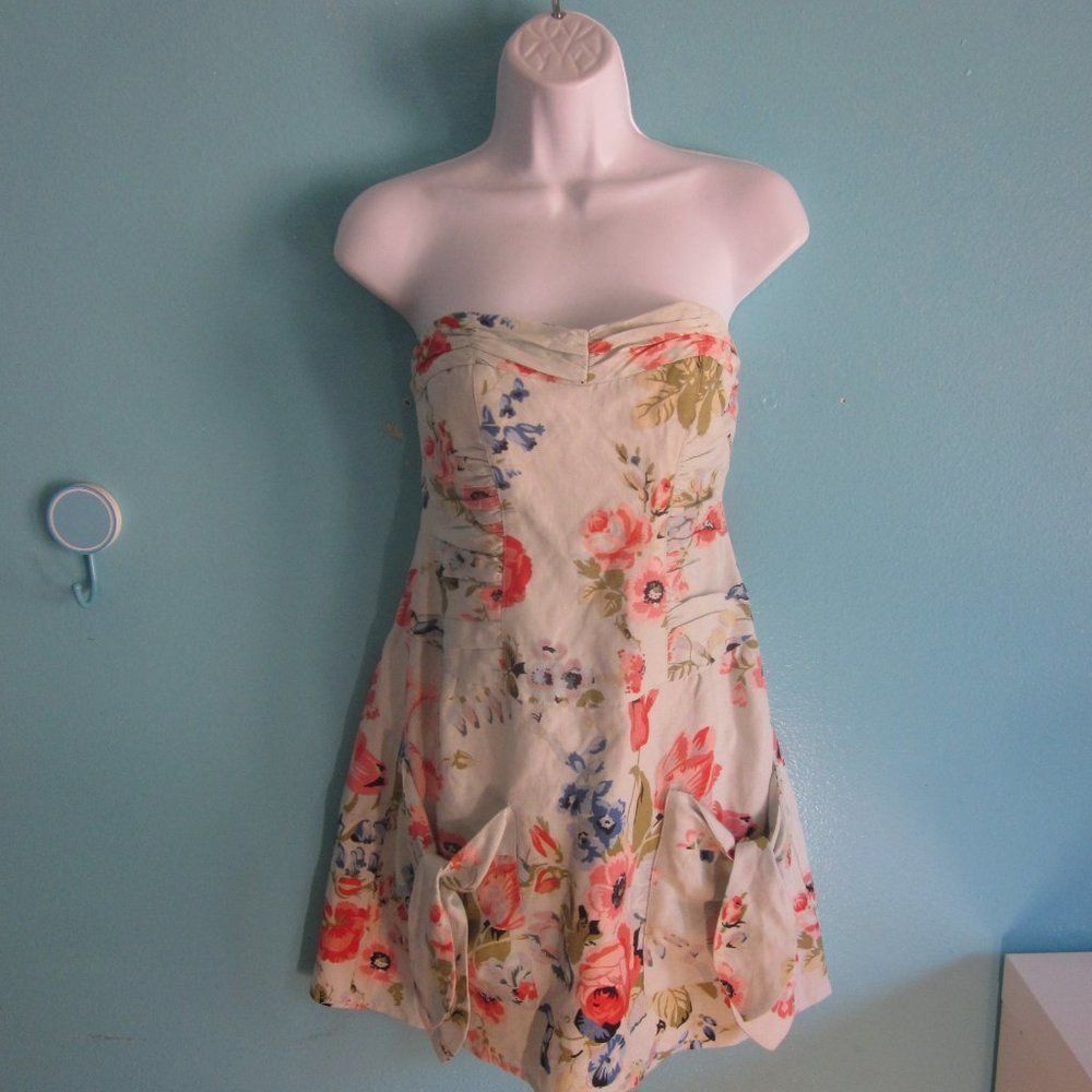 Annette Gortz Nanette Lepore Strapless Garden Party Mini Dress 2 Size XS / US 0-2 / IT 36-38 - 15 Thumbnail