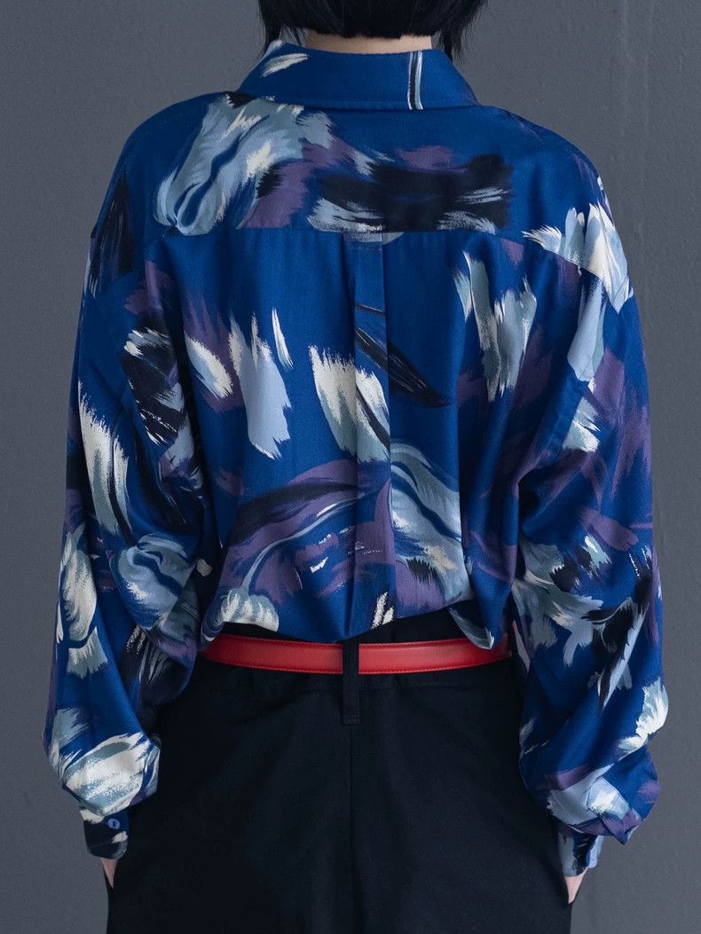 Kenzo KENZO Vintage blue tulip shirt for men Size US L / EU 52-54 / 3 - 7 Thumbnail