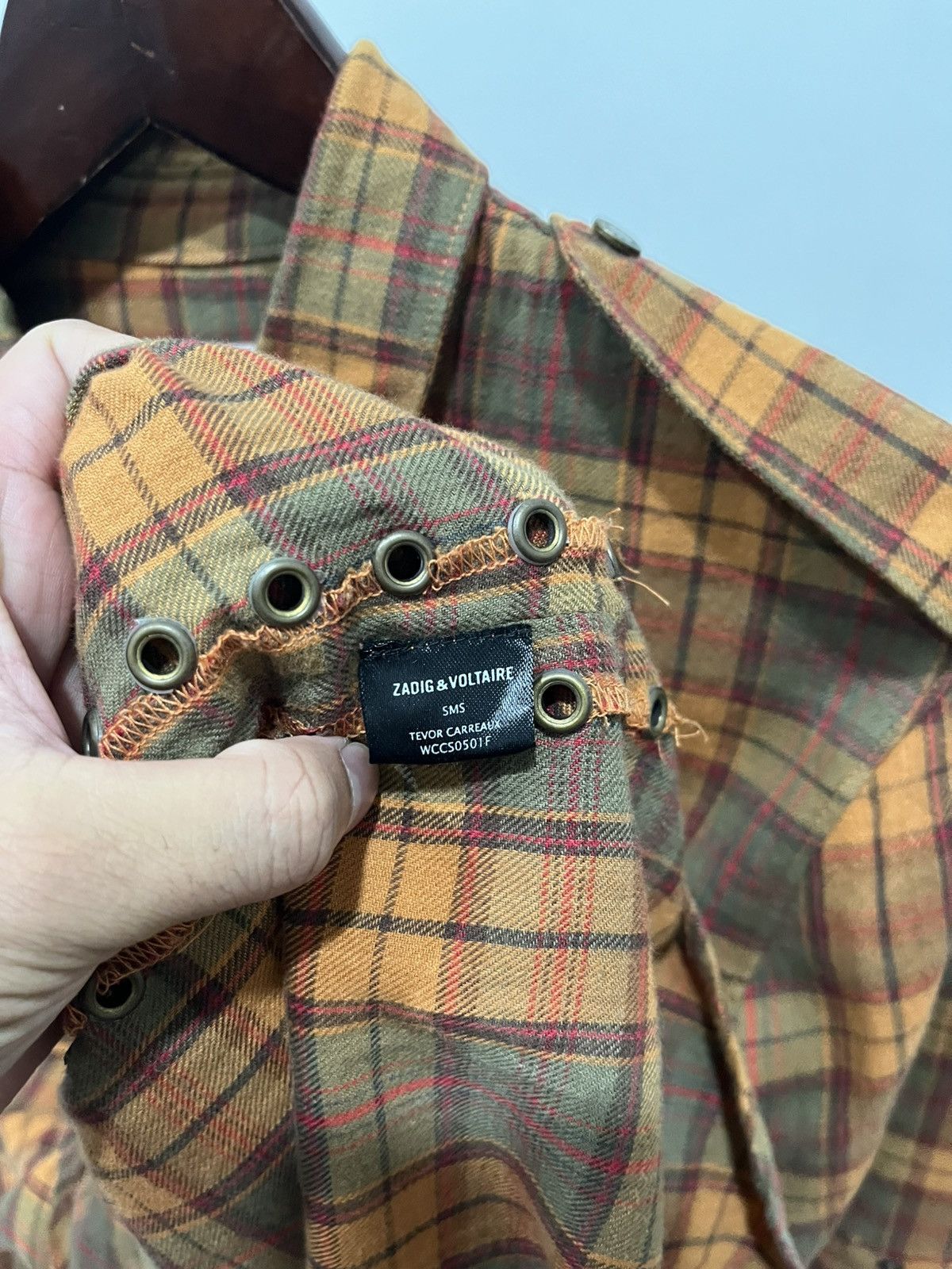 Zadig & Voltaire ZADIG & VOLTAIRE STUDDED FLANNEL Size US M / EU 48-50 / 2 - 7 Thumbnail