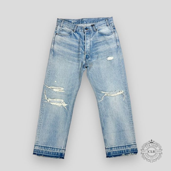 Louis Vuitton Washed Slim Jeans Washed Indigo. Size 31