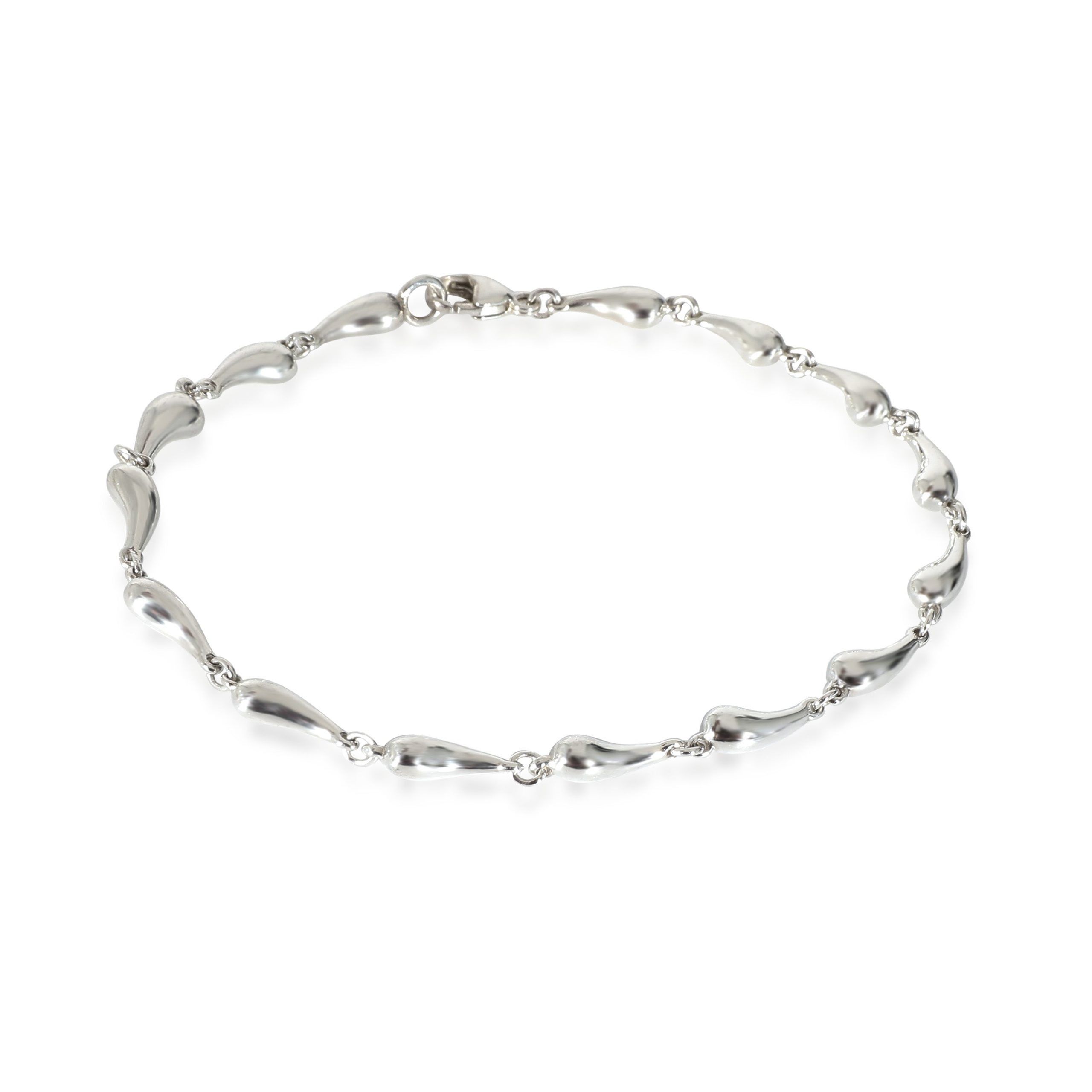 Tiffany & Co. Elsa Peretti Mini Continuous Teardrop Bracelet in Sterling Silver