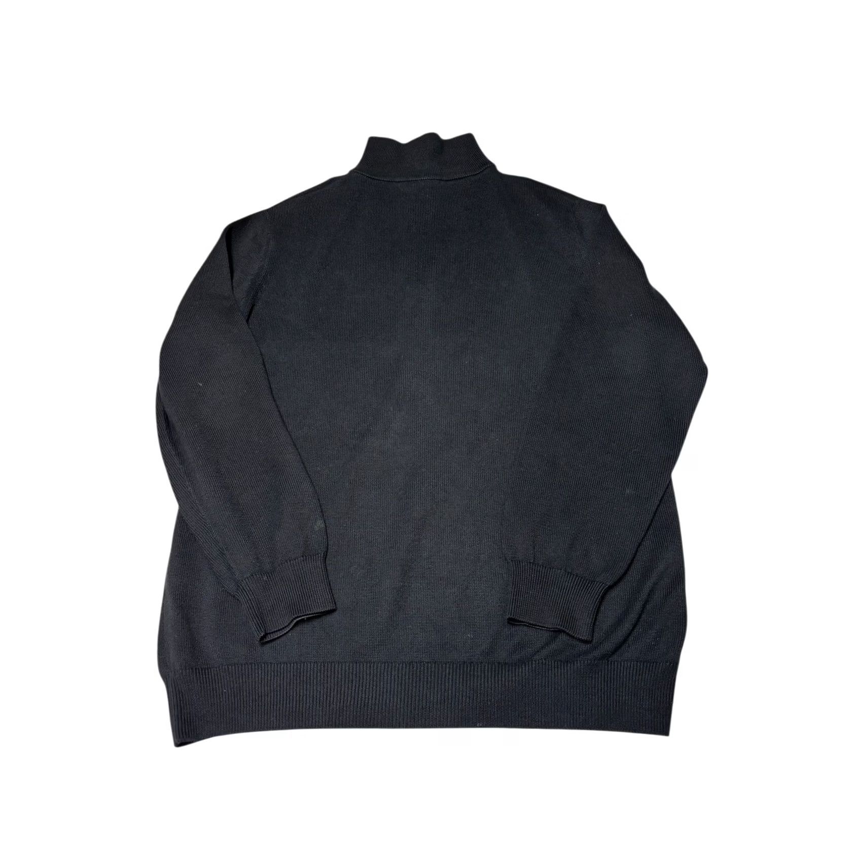 Lacoste Lacoste Men Black 1/4 Zip Mock Neck Sweater Cotton Size 4 Pullover Knit Logo Zipper Casual Fall Winter Mens Size US S / EU 44-46 / 1 - 5 Thumbnail