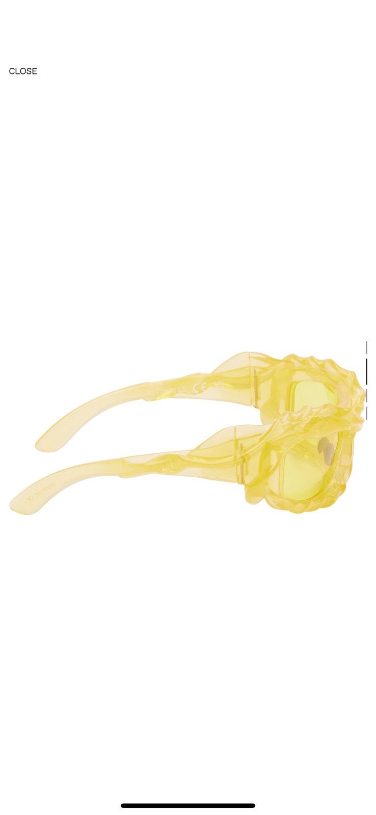 Ottolinger Orange Twisted Sunglasses Size ONE SIZE - 2 Thumbnail