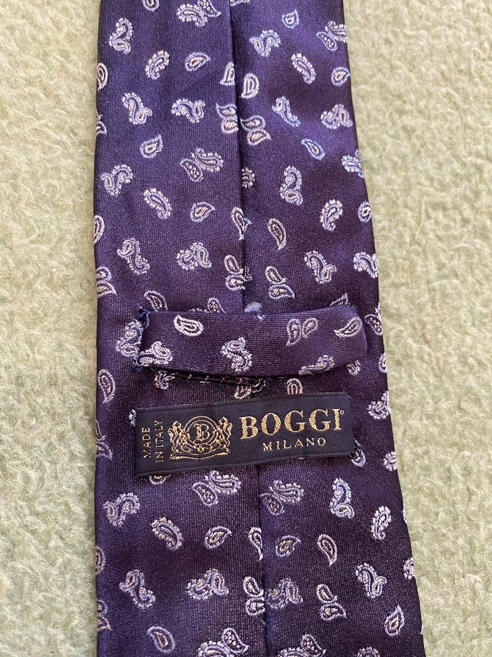 Boggi Streetwear Y2K Purple Tie Print BOGGI MILANO Size ONE SIZE - 2 Thumbnail