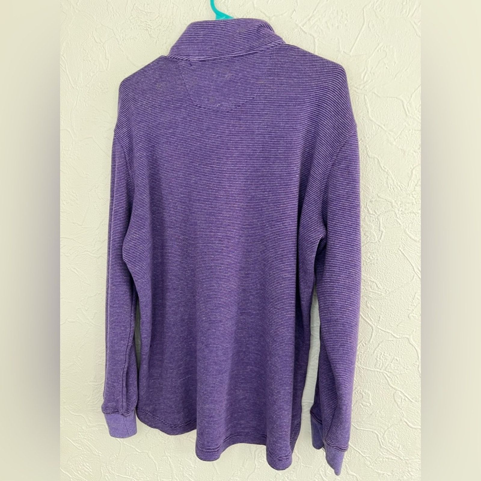 Robert Graham ROBERT GRAHAM 1/4 zip mock cotton sweater pullover Size XL Size US XL / EU 56 / 4 - 2 Thumbnail
