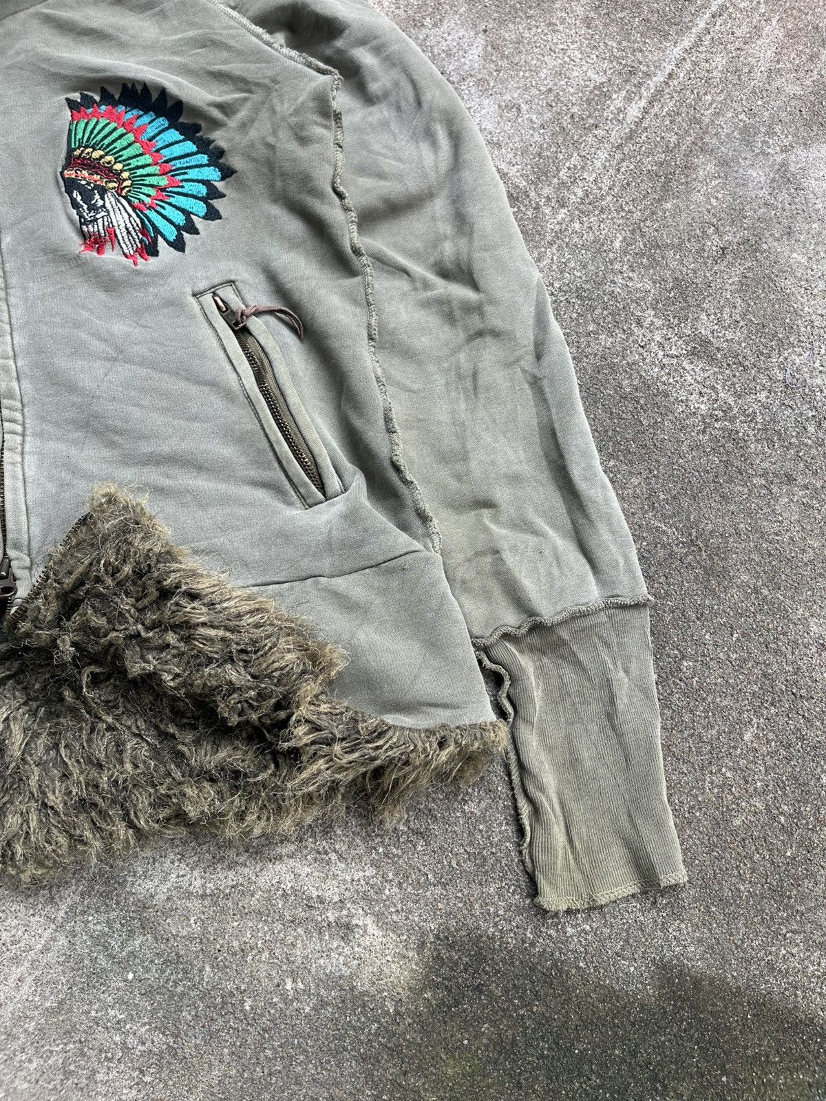 Japanese Brand VTG LA GATE INDIAN JAPANESE FUR HOODIE IFSIXWASNINE STYLE Size US M / EU 48-50 / 2 - 10 Thumbnail