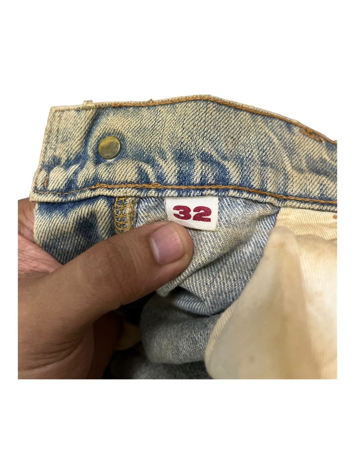 Blue Blue Japan Vintage Blue Blue Japan Mudwash Flare Denim Size US 31 - 16 Thumbnail