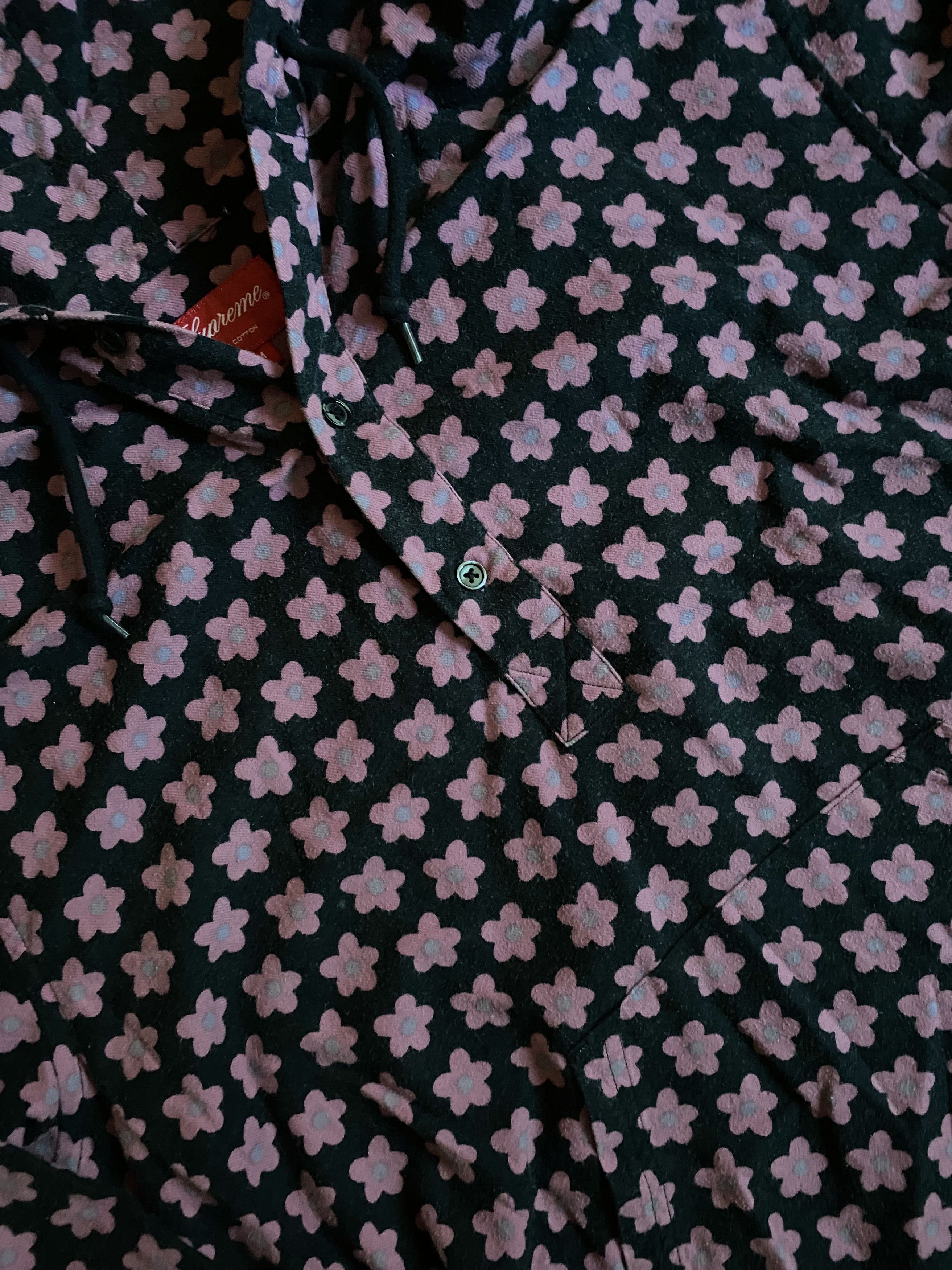 Supreme Hooded Flower Flannel Shirt FW15 Size US M / EU 48-50 / 2 - 2 Thumbnail