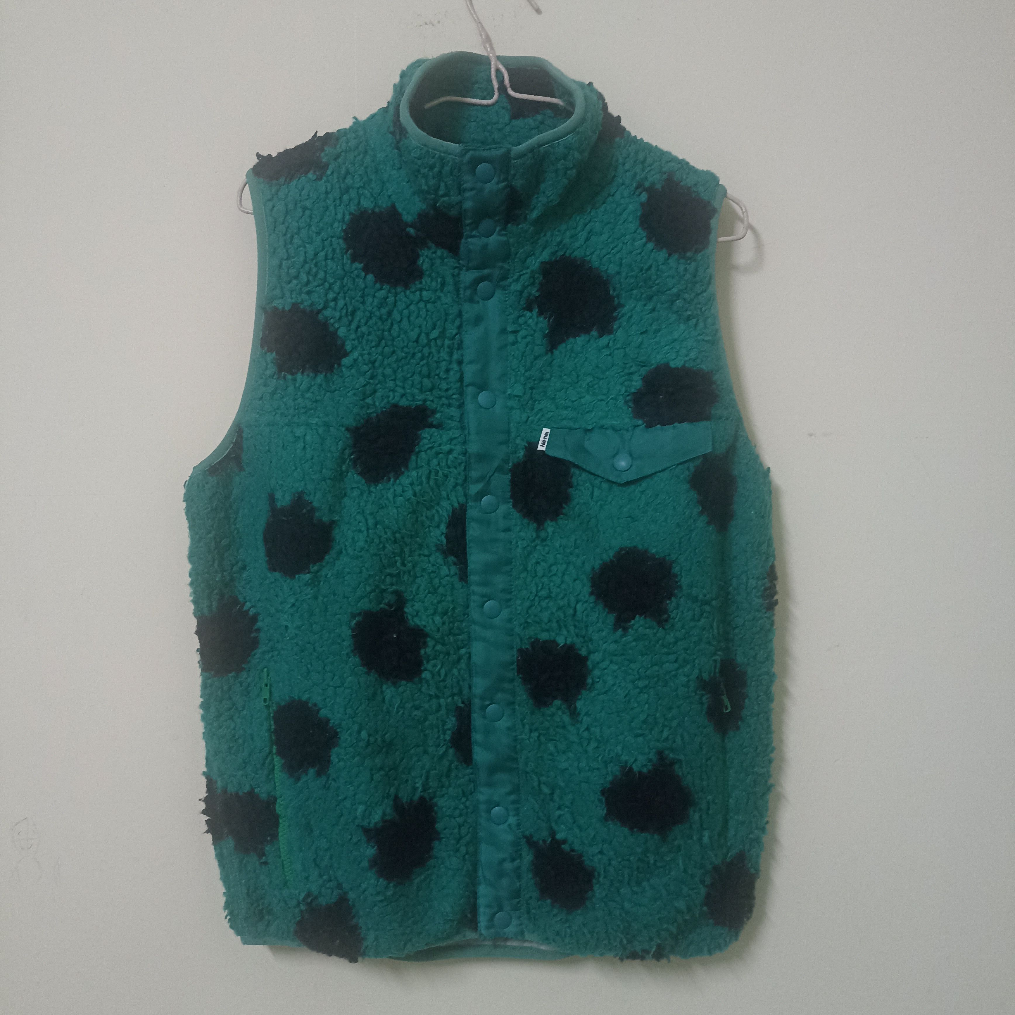 Issey Miyake Ne - Net Polkadot Green Vest Size US S / EU 44-46 / 1 - 1 Thumbnail