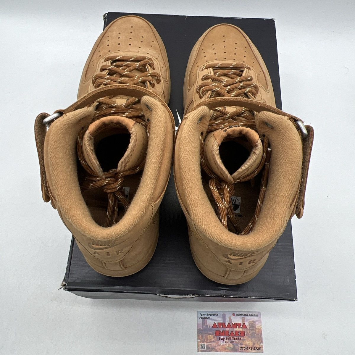 Nike Air Force 1 mid 07 flax Size US 12 / EU 45 - 7 Thumbnail