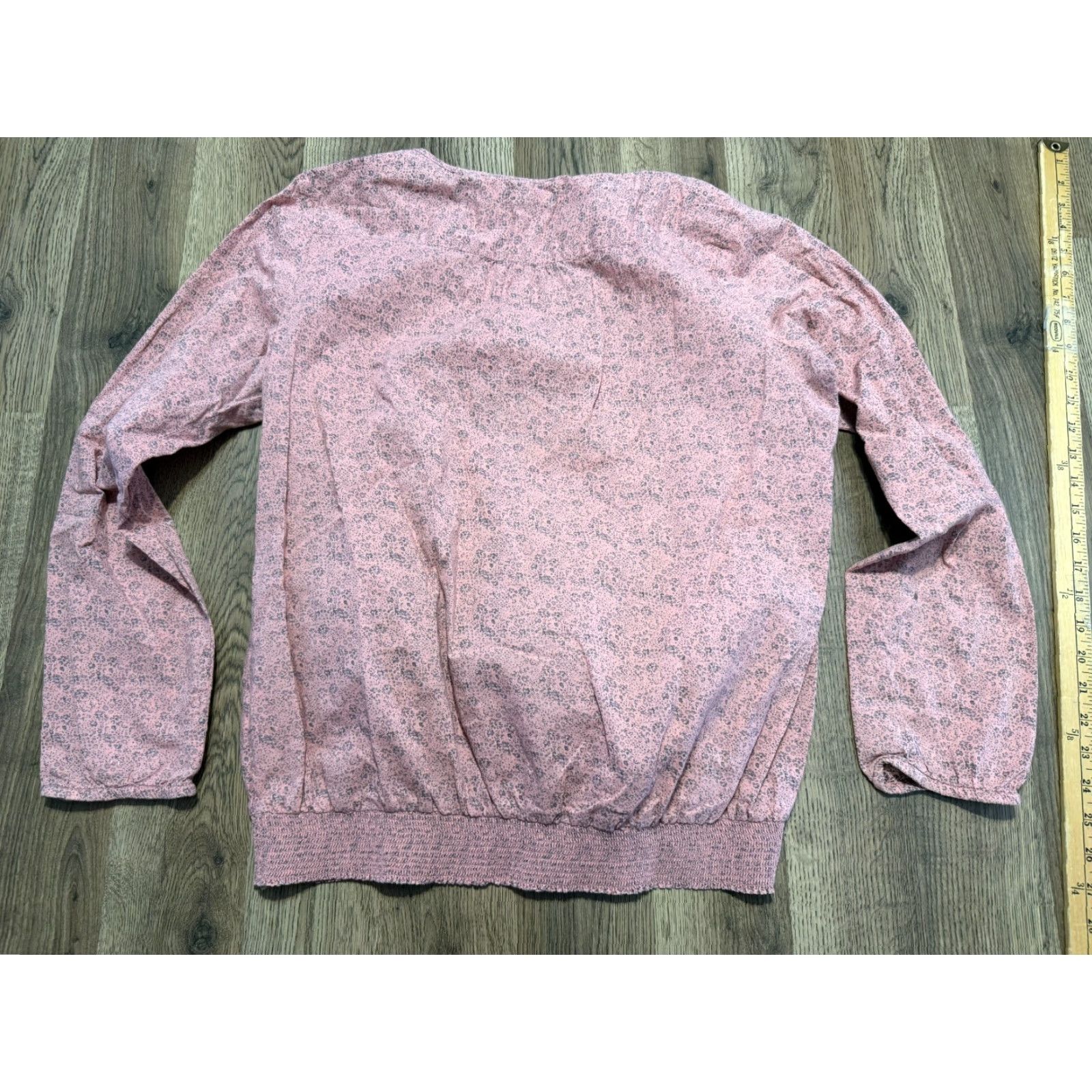 Pinko Ruff Hewn Blouse Women's Large Black Pink Floral Long Sleeve 1/4 Buttons Coat? Size L / US 10 / IT 46 - 2 Thumbnail