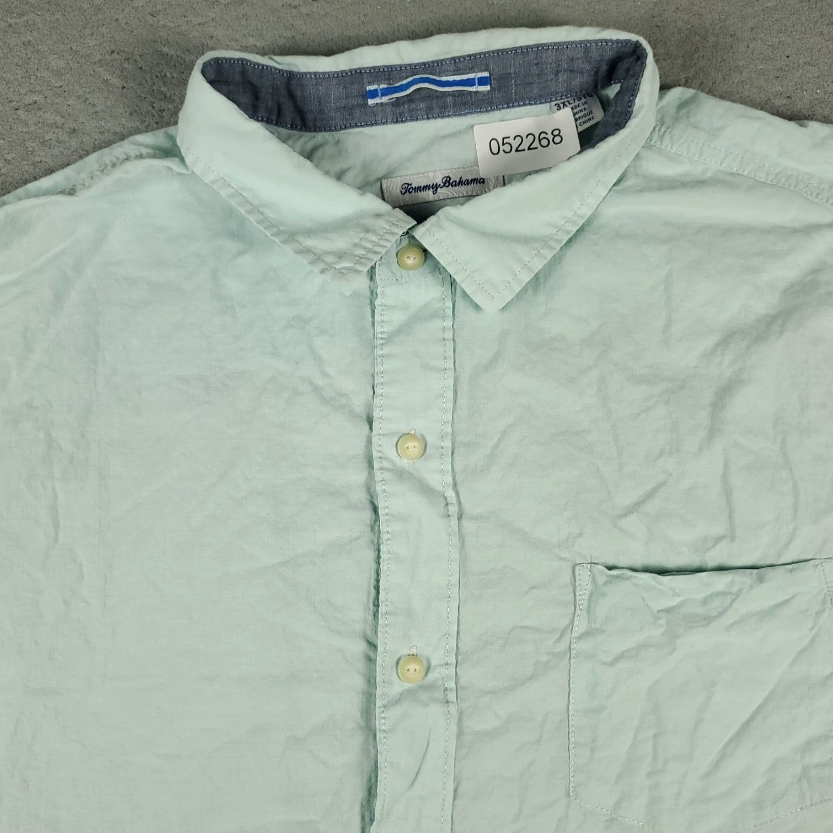 Tommy Bahama Tommy Bahama Shirt Mens 3XL Blue Cotton Blend Button-Up Short Sleeve Casual, Business, Wedding, Workwear, Preppy) Mens Clothing Size US XXL / EU 58 / 5 - 2 Thumbnail
