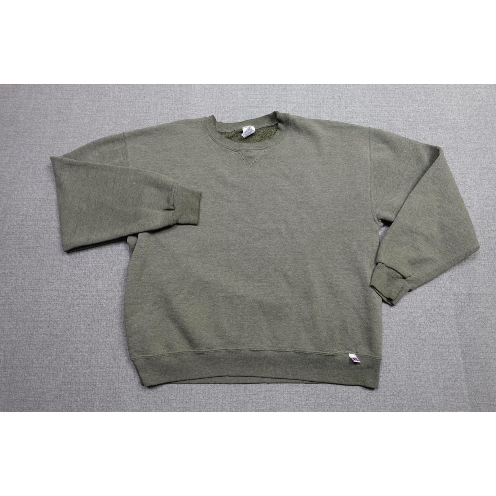 Russell Athletic VINTAGE Russell Athletic Crewneck Mens Large Green Fleece Pullover Sweatshirt Size US L / EU 52-54 / 3 - 3 Thumbnail