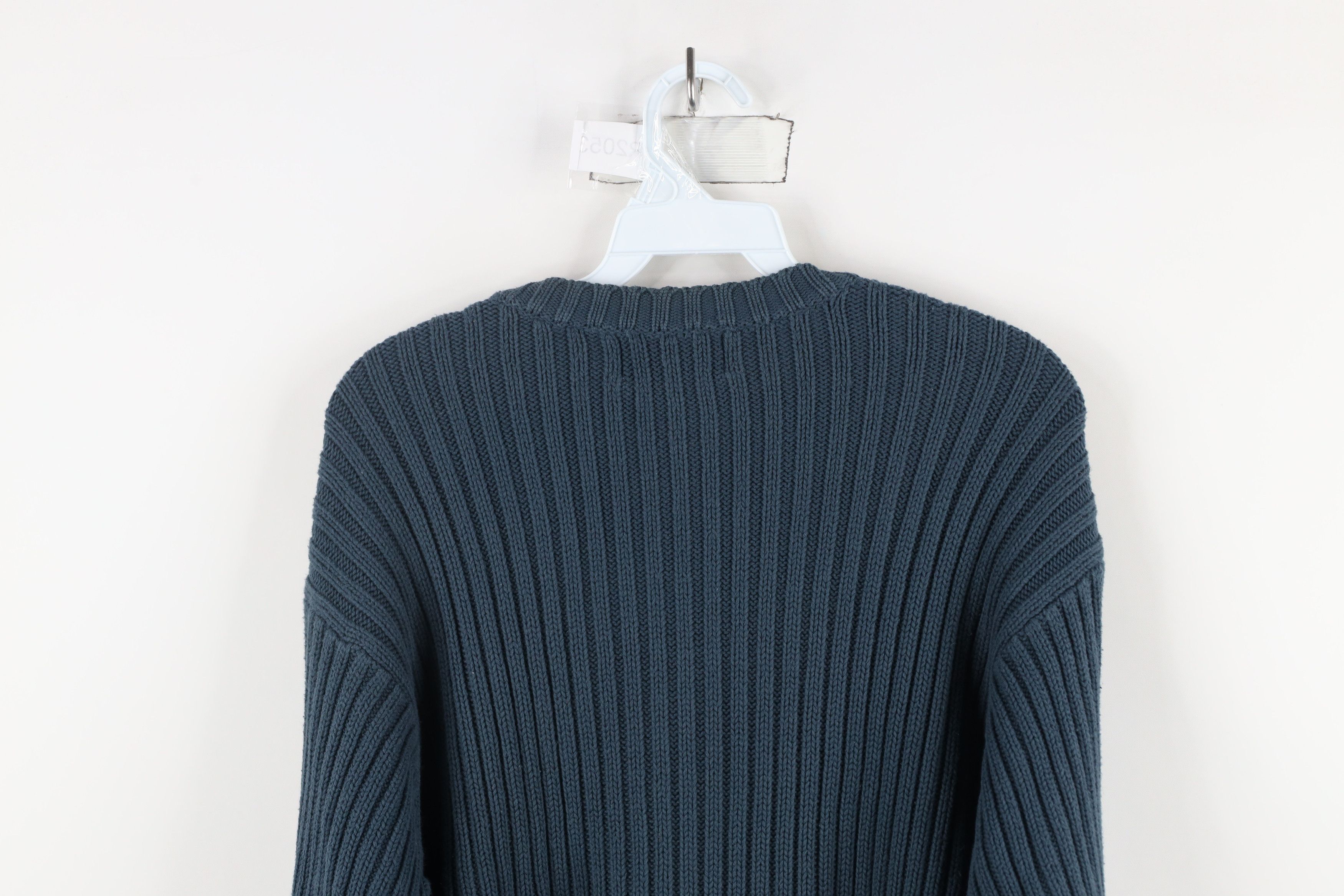 Eddie Bauer Vintage 90s Eddie Bauer Chunky Ribbed Knit Sweater Blue Size US M / EU 48-50 / 2 - 7 Thumbnail