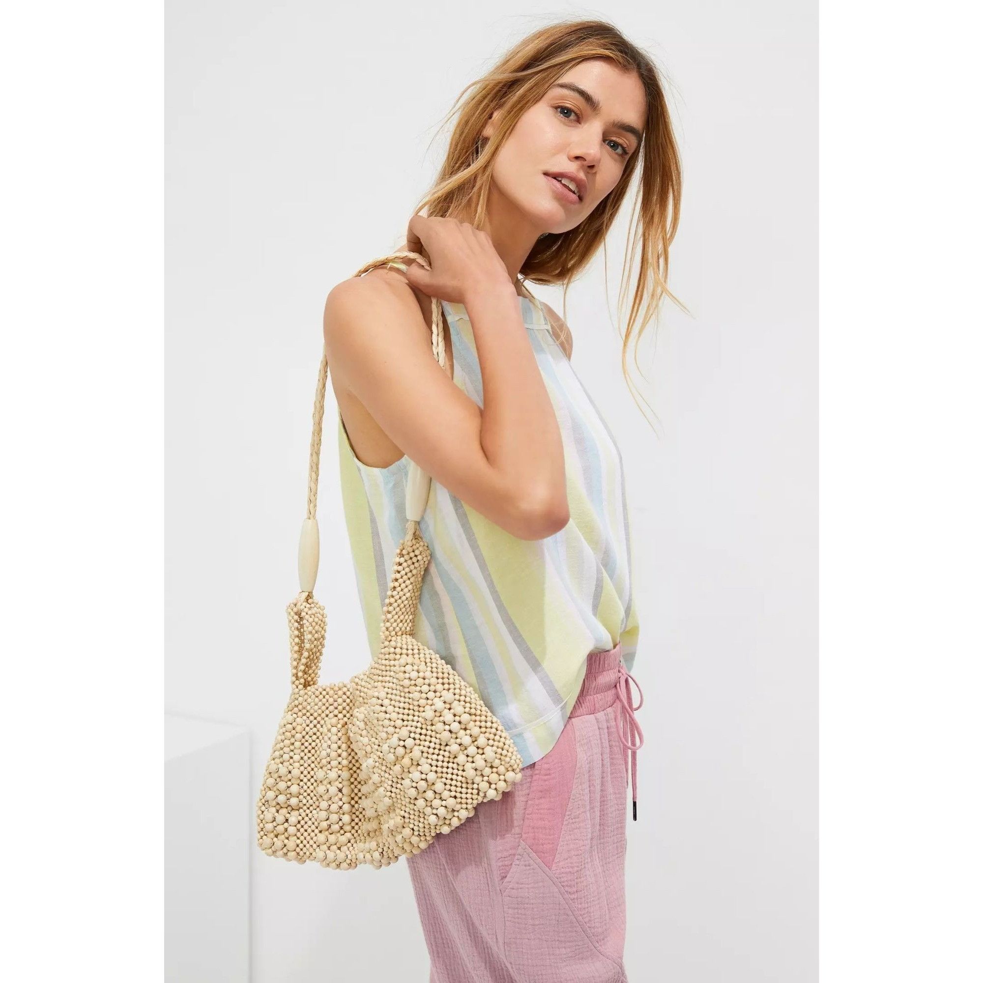 Other Cloth & Stone Striped Button Back Tank Top Size XS / US 0-2 / IT 36-38 - 3 Thumbnail