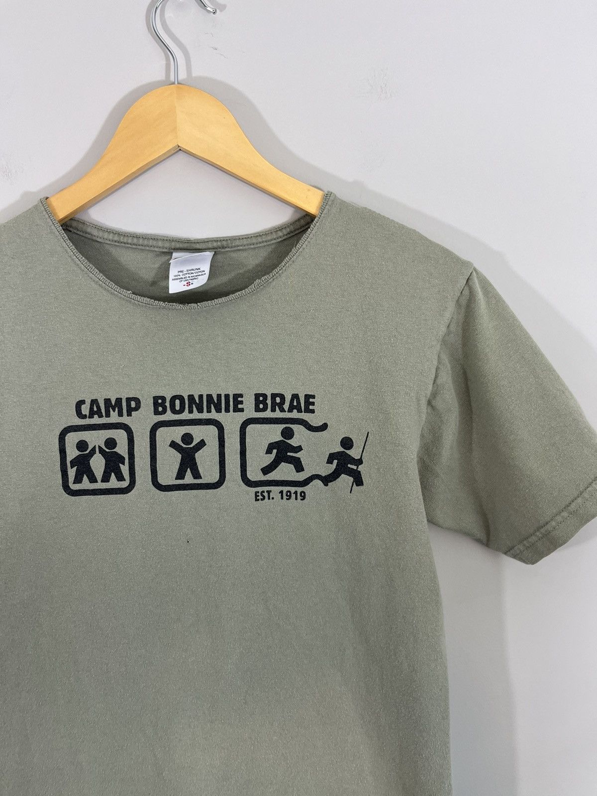 Vintage Vintage Thrashed Camp Faded Olive Tee Size US M / EU 48-50 / 2 - 3 Thumbnail