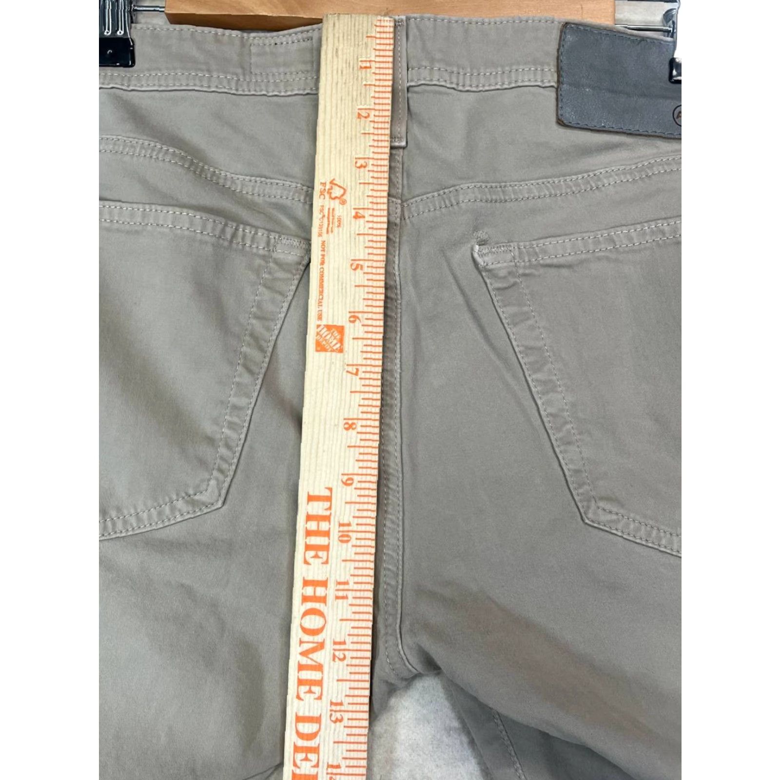 Vintage VINTAGE AG Adriano Goldschmied The Tellis Jeans Beige 34x30 Men Slim Straight Cotton Spandex USA N/A Size US 34 / EU 50 - 4 Thumbnail