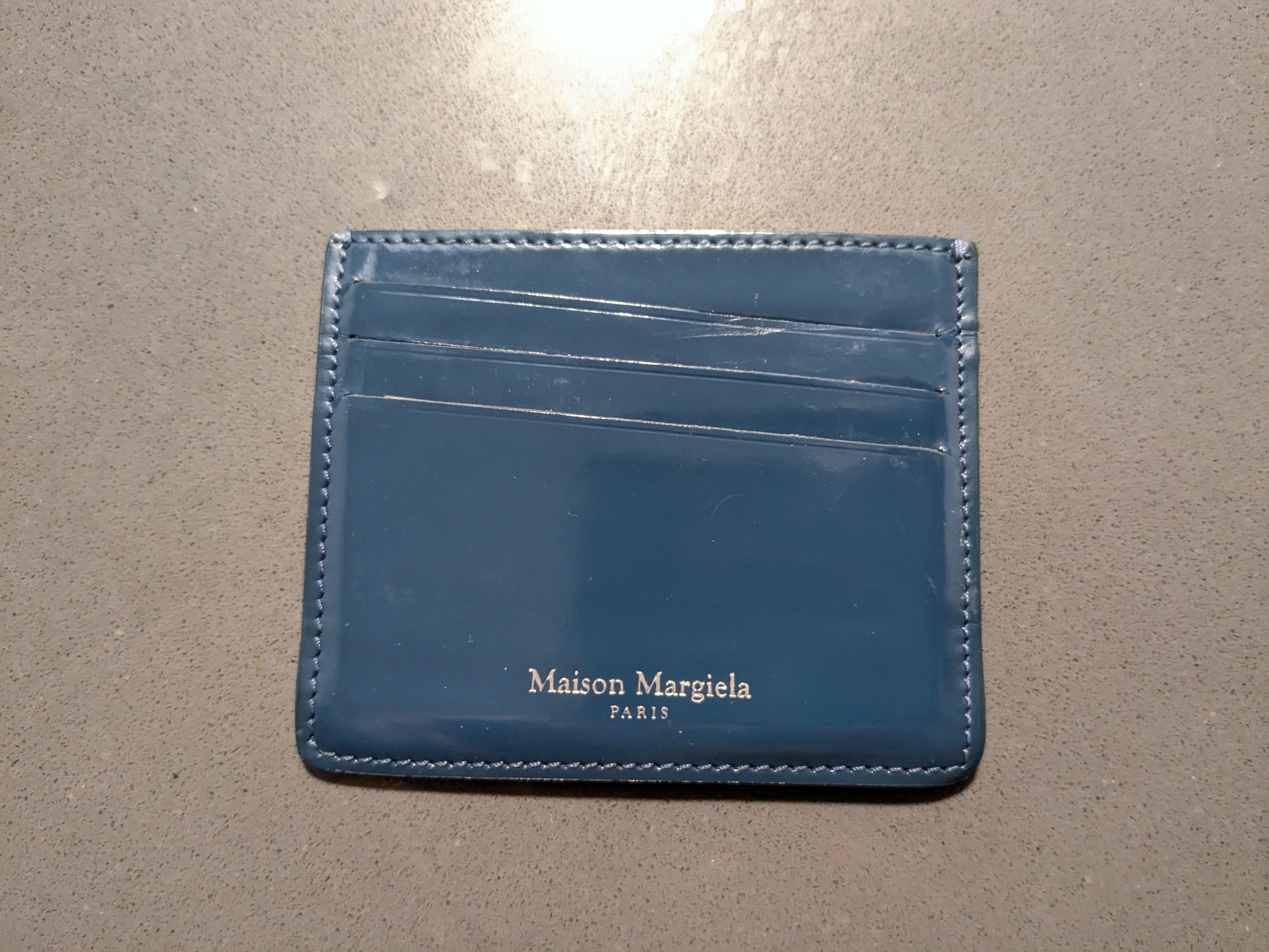 Maison Margiela Maison Margiela Cardholder Wallet Black Green Leather Slim Size ONE SIZE - 6 Thumbnail
