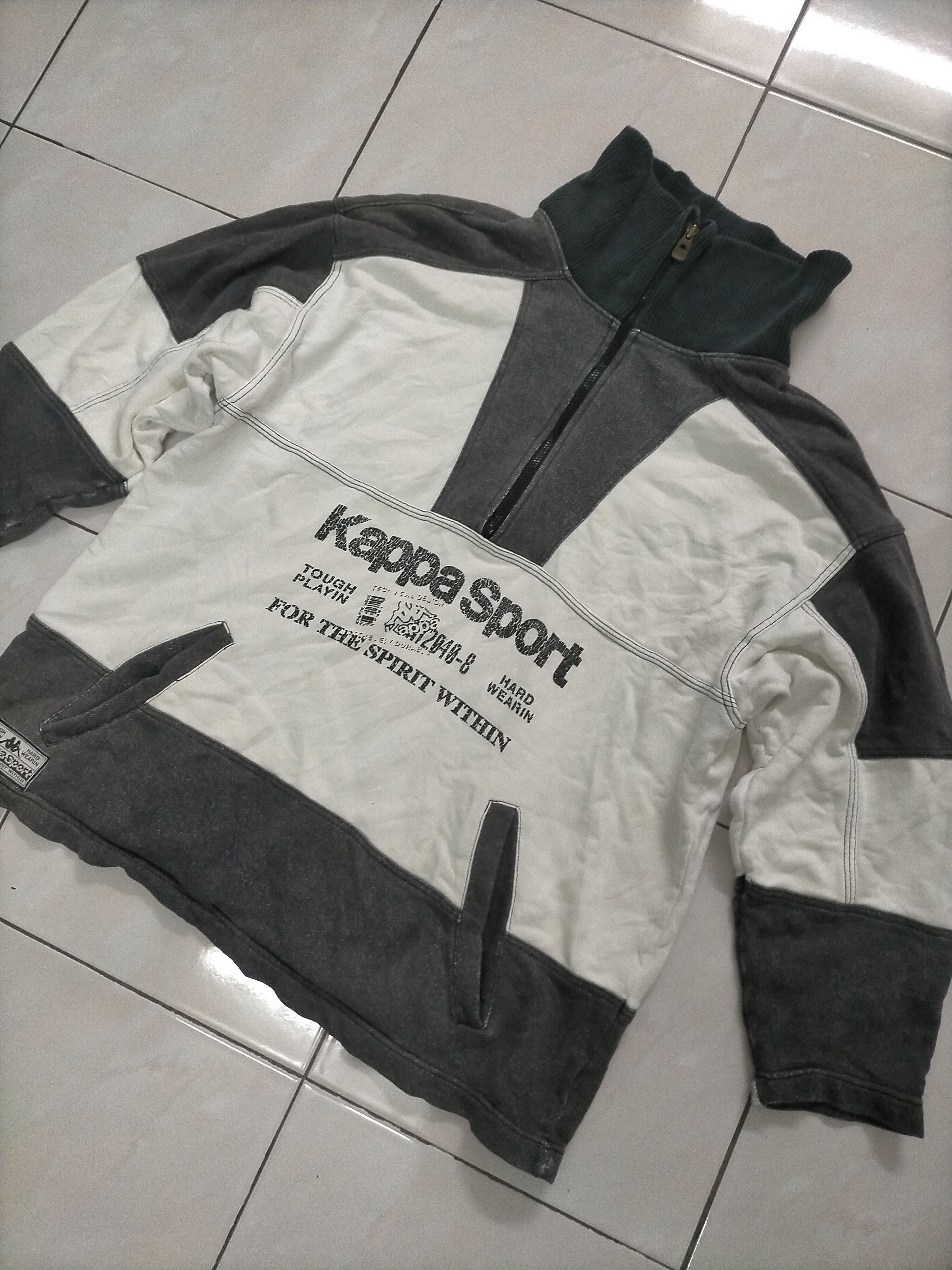 Kappa × Vintage Vintage Kappa Sport Track Half Zipper Jacket Size US L / EU 52-54 / 3 - 2 Thumbnail