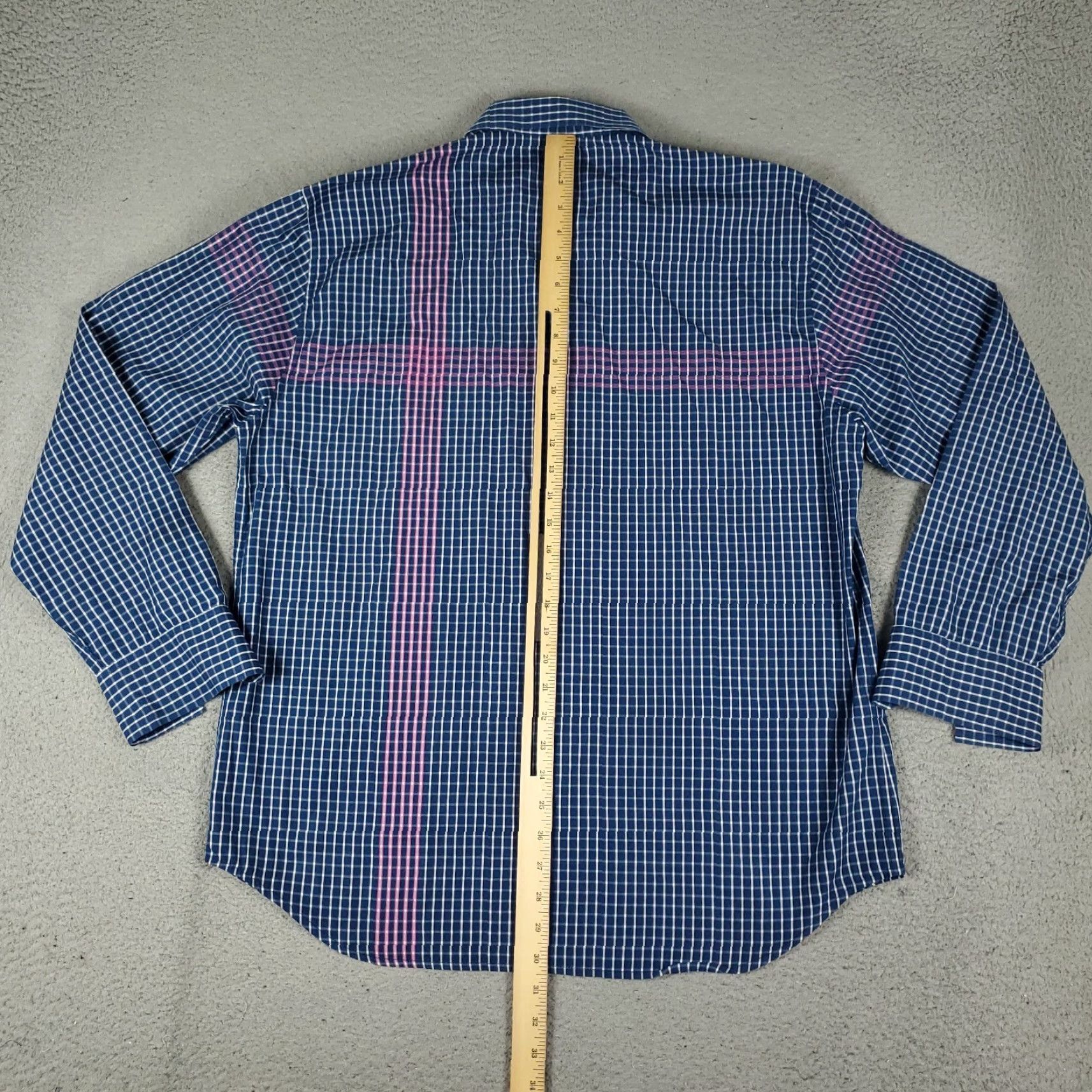 Tommy Bahama Tommy Bahama Shirt Mens Large Blue Check Cotton Button Up Long Sleeve Size US L / EU 52-54 / 3 - 3 Thumbnail