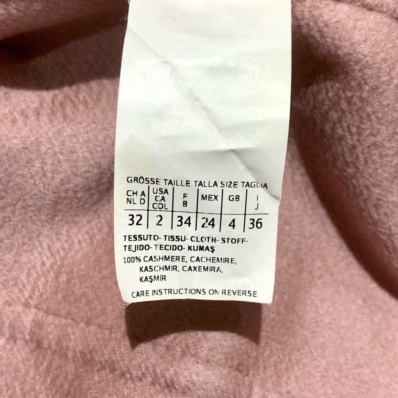 Max Mara Max Mara Womens Pink Cashmere Belted Overcoat Size 36 Size XS / US 0-2 / IT 36-38 - 3 Thumbnail