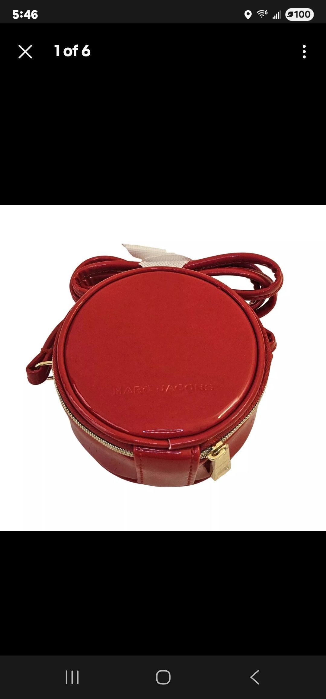 Marc Jacobs New Marc Jacobs Mini Snapshot Circle Crossbody Bag In Red Size ONE SIZE - 12 Thumbnail