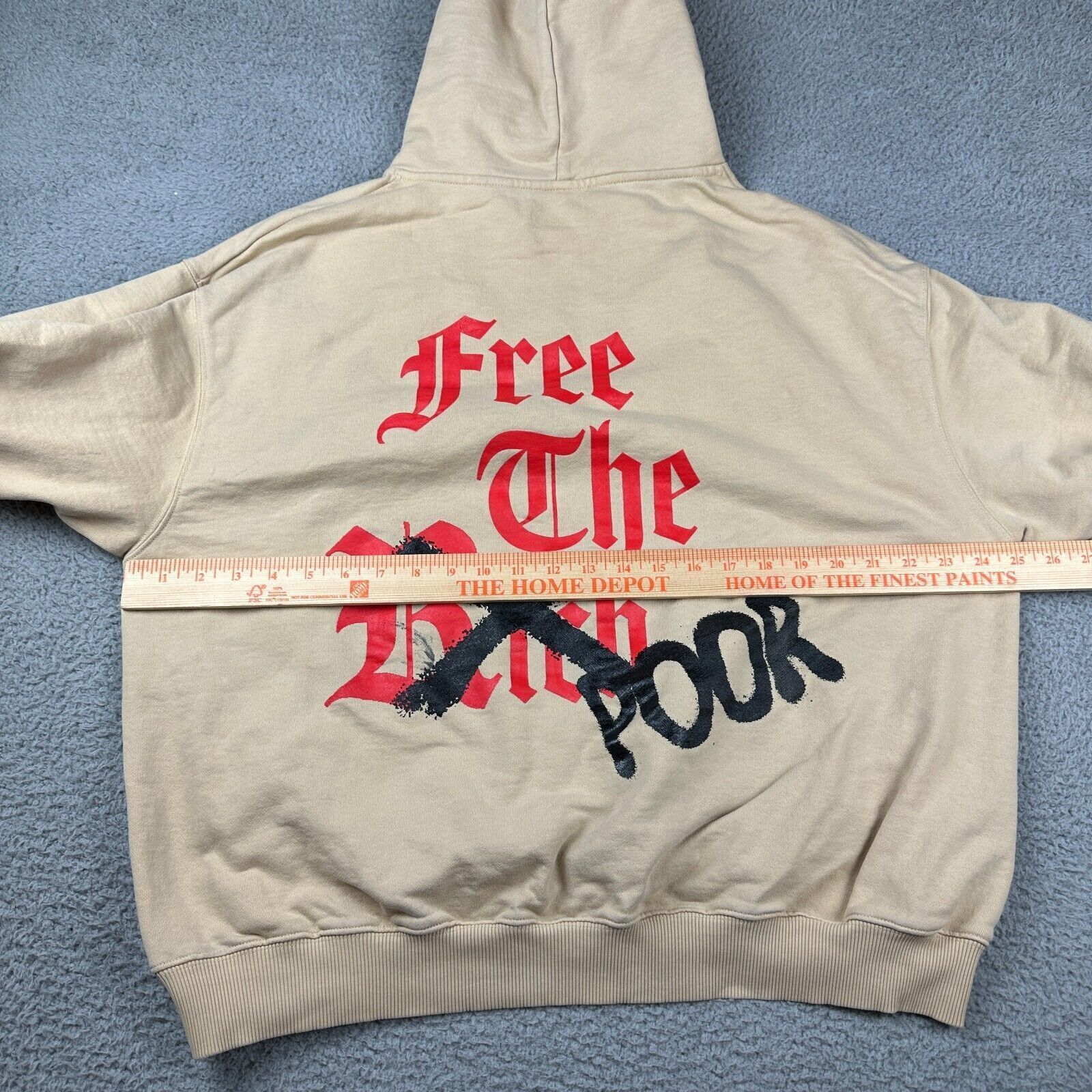 Other Free The Poor Hoodie Logo Graphics Pullover Casual Men Brown Size US L / EU 52-54 / 3 - 7 Thumbnail