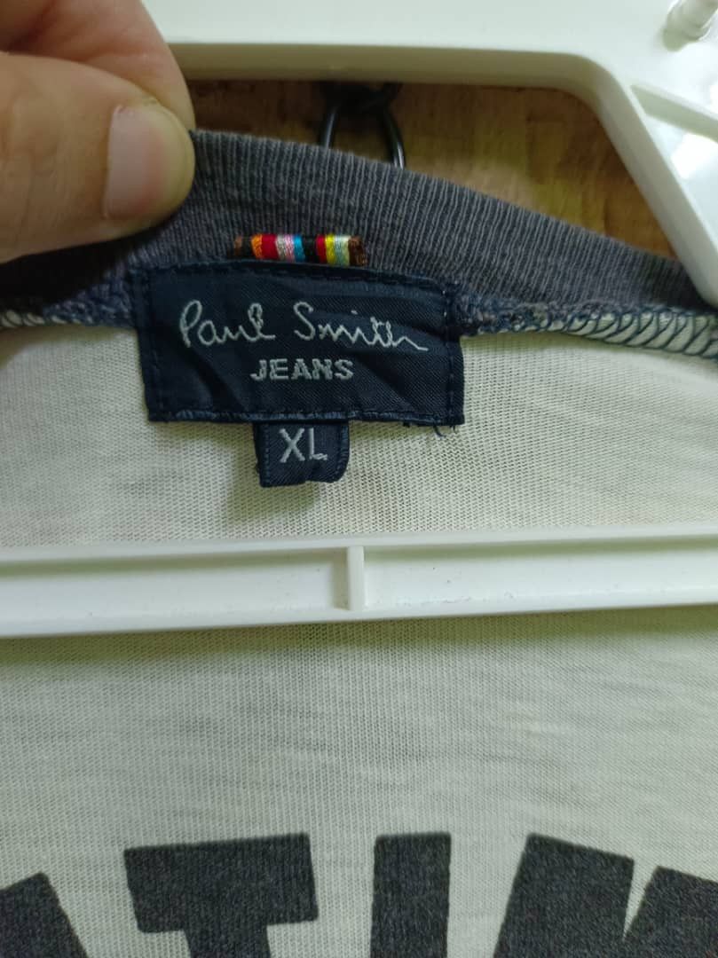 Designer × Japanese Brand × Paul Smith Rare Paul Smith Jeans Reversible Printed L/S Tee Vintage Size US XL / EU 56 / 4 - 5 Thumbnail