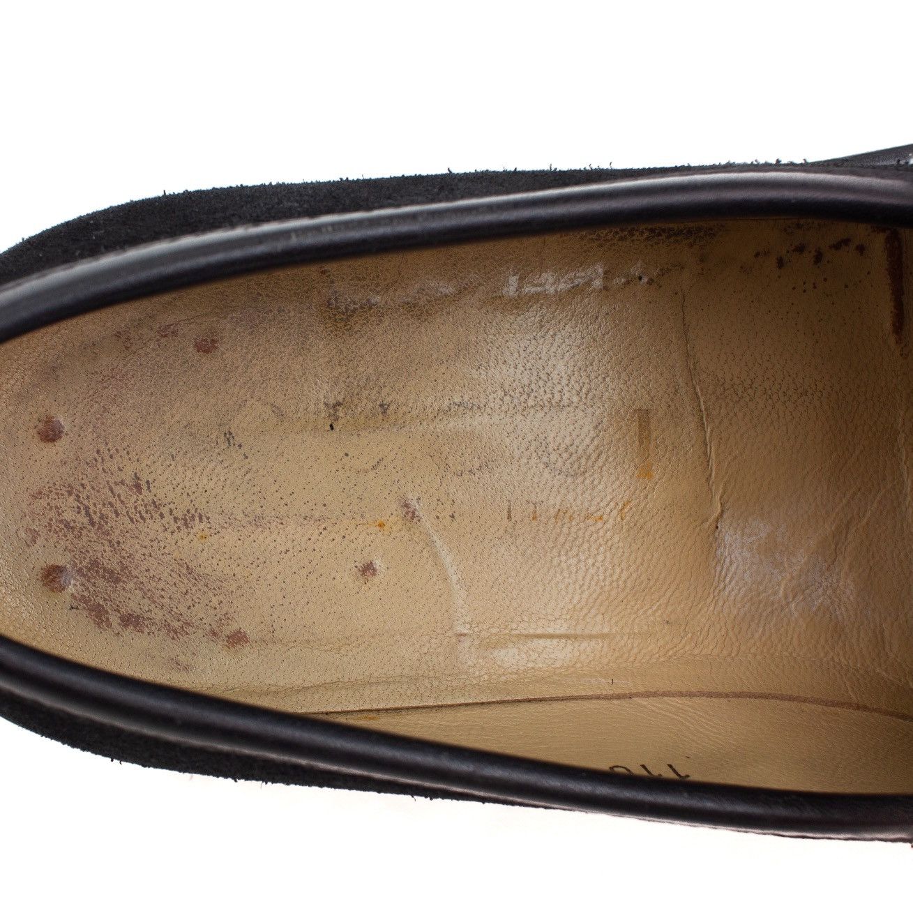 Gucci × Tom Ford VTG GUCCI Tom Ford Era Black Suede Horsebit Lug Sole Loafers Size US 8.5 / EU 41-42 - 14 Thumbnail