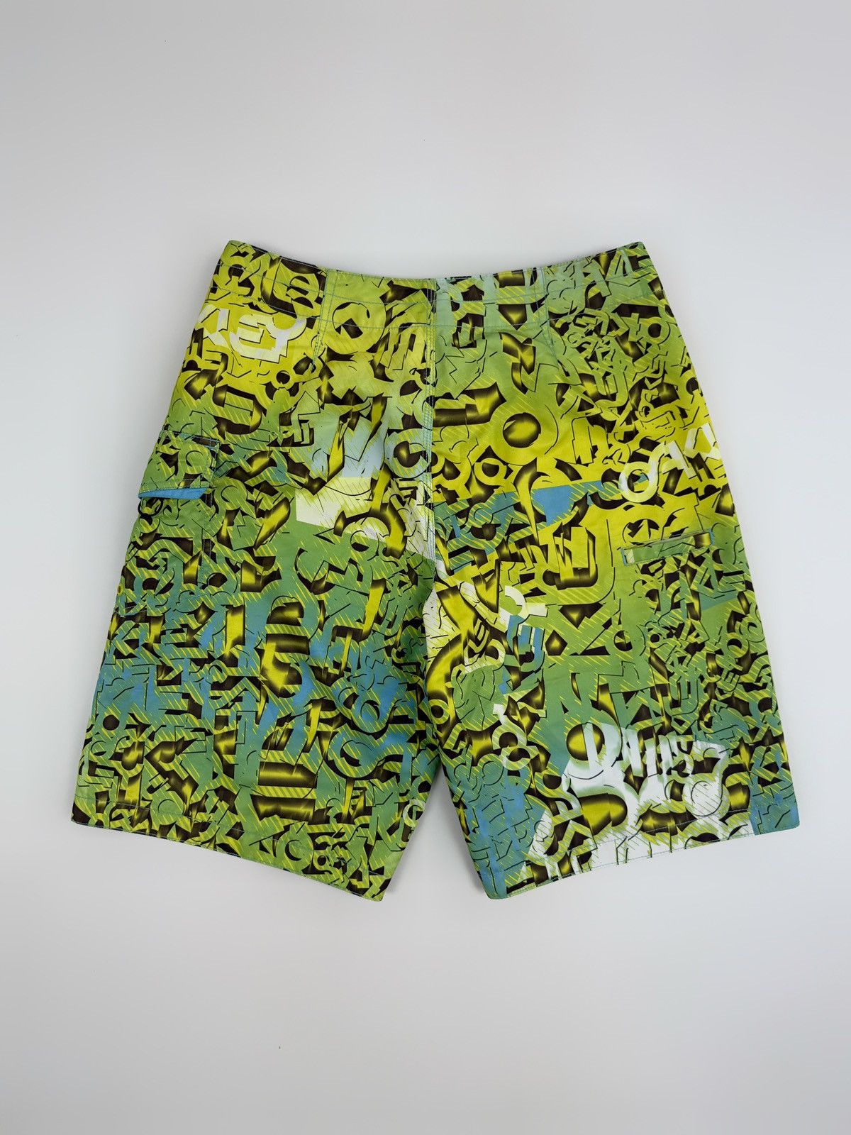 Oakley Y2K Oakley Chatter Green All Over Print Board Shorts 34 Size US 34 / EU 50 - 4 Thumbnail
