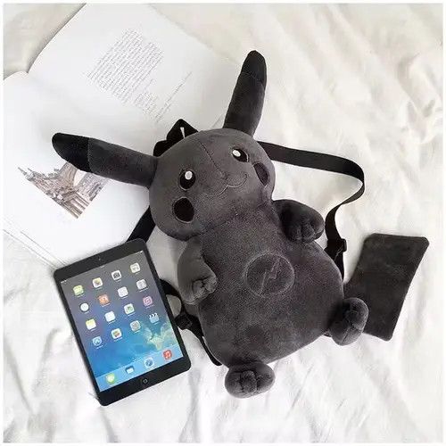 Japanese Brand Black Pikachu backpacks Size ONE SIZE - 3 Thumbnail
