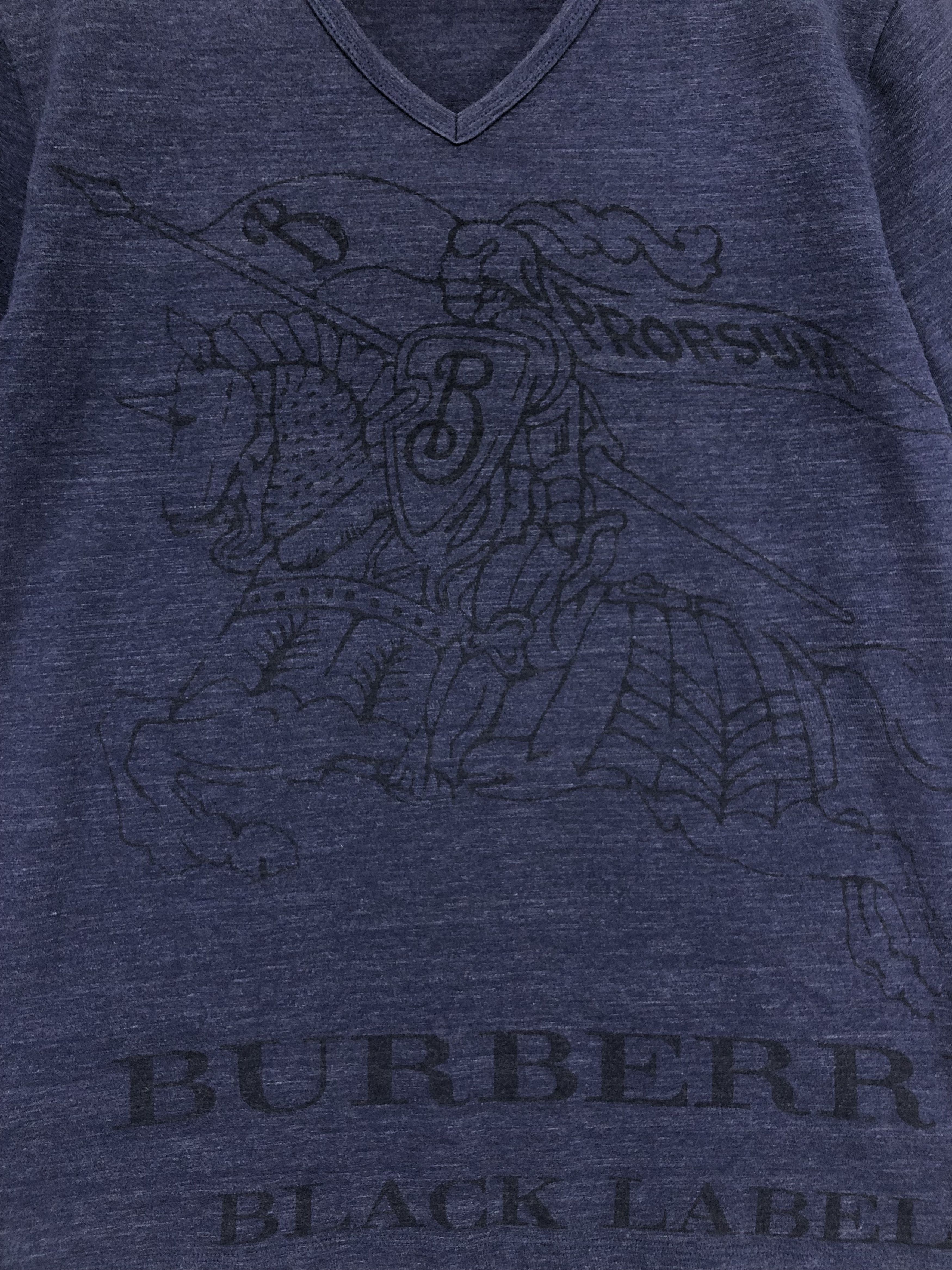 Burberry Burberry Black Label V-neck Tee Size US S / EU 44-46 / 1 - 6 Thumbnail