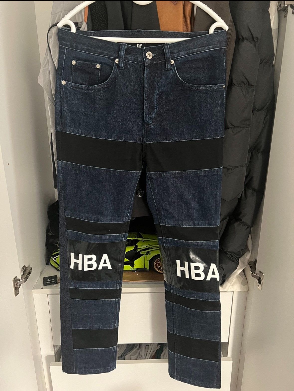Hood By Air Hood by Air - HBA Logo Black Denim Jeans | Grailed
